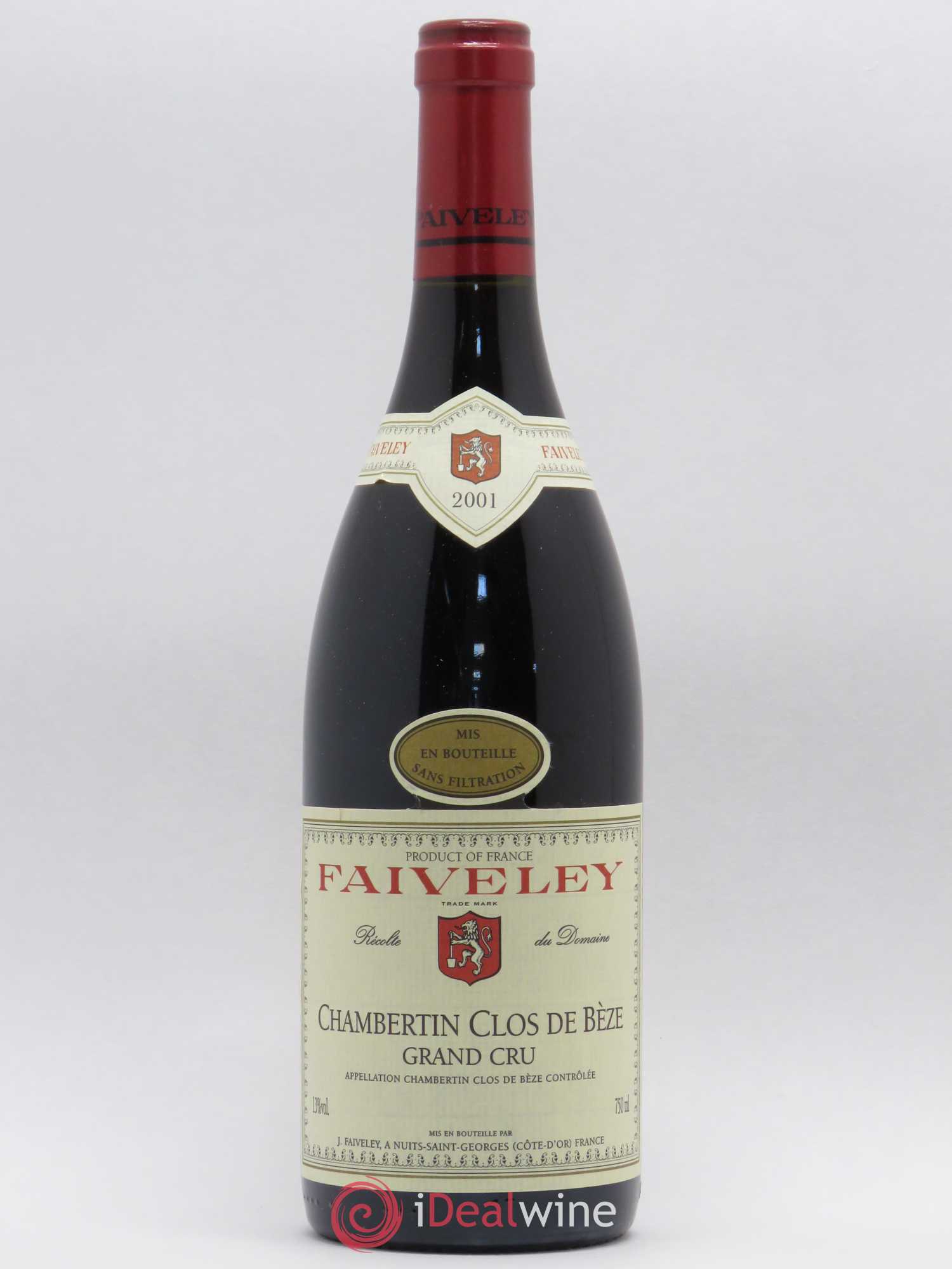 Chambertin Clos de Bèze Grand Cru Faiveley 2001 - Lot de 1 bouteille - 0