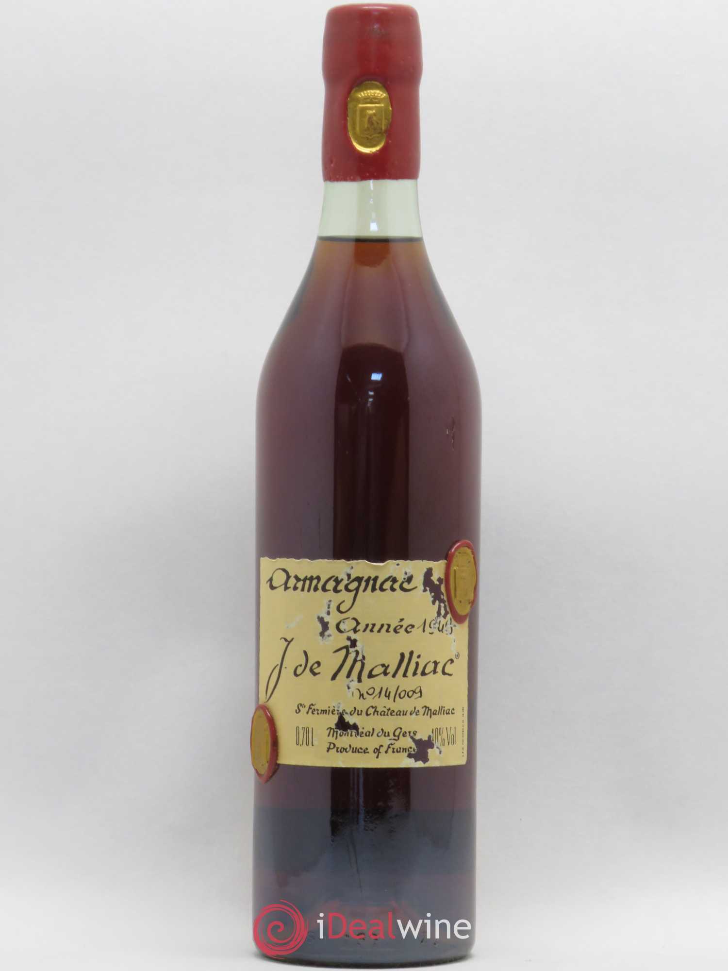 Armagnac Malliac 1949 - Posten von 1 Flasche - 0