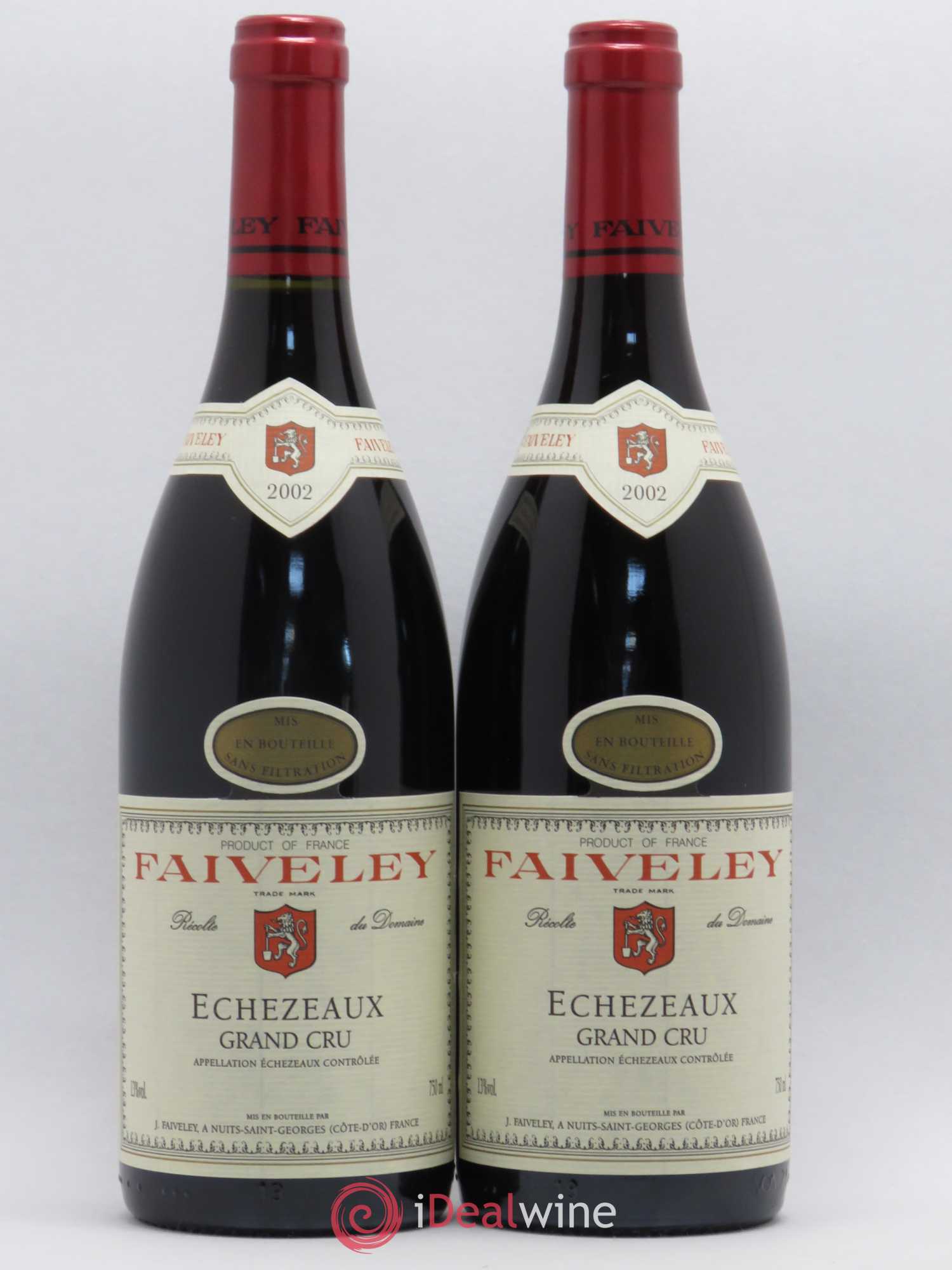 Echezeaux Grand Cru Faiveley 2002 - Lot de 2 bouteilles - 0
