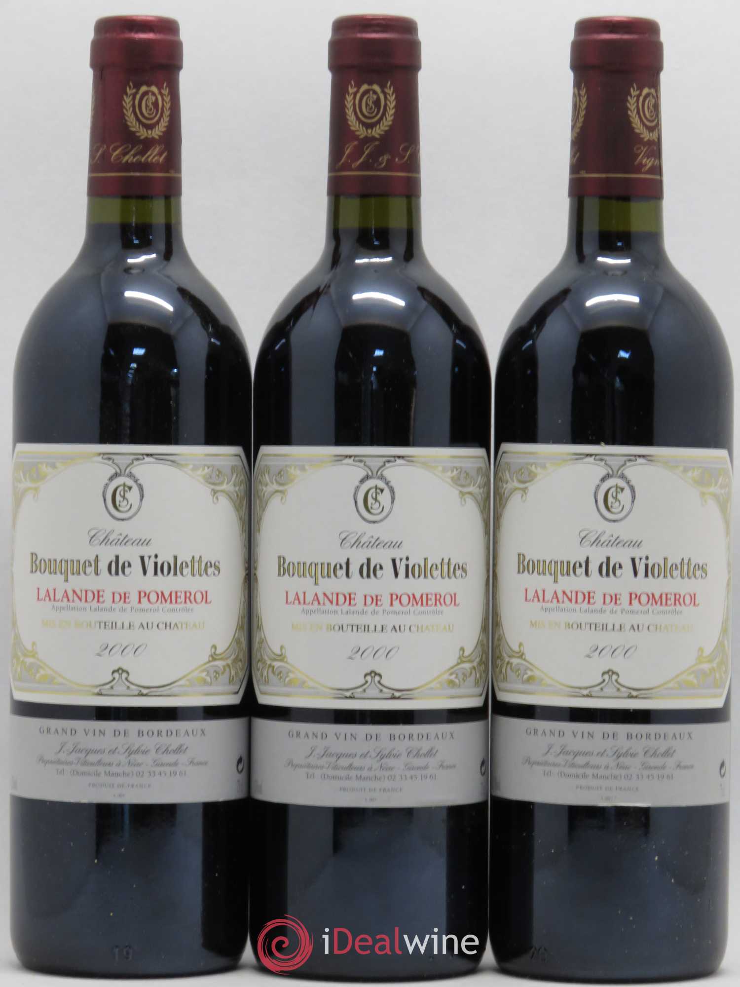 Lalande-de-Pomerol Château Bouquet de Violette 2000 - Posten von 12 Flaschen - 1