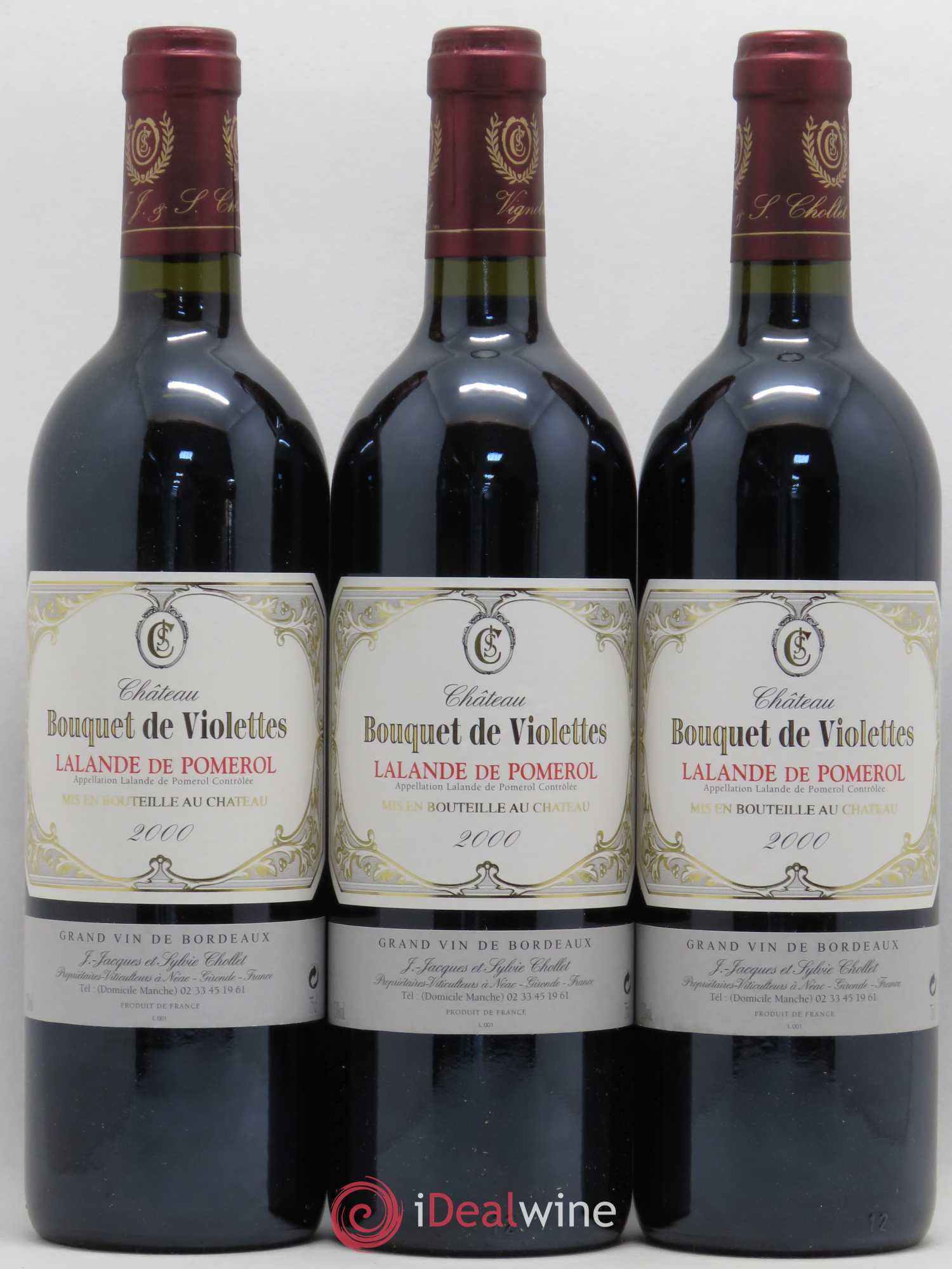 Lalande-de-Pomerol Château Bouquet de Violette 2000 - Posten von 12 Flaschen - 3