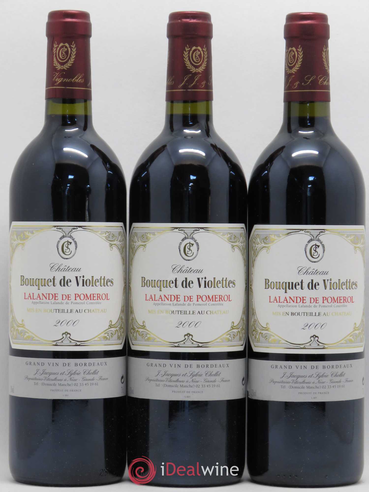 Lalande-de-Pomerol Château Bouquet de Violette 2000 - Posten von 12 Flaschen - 4