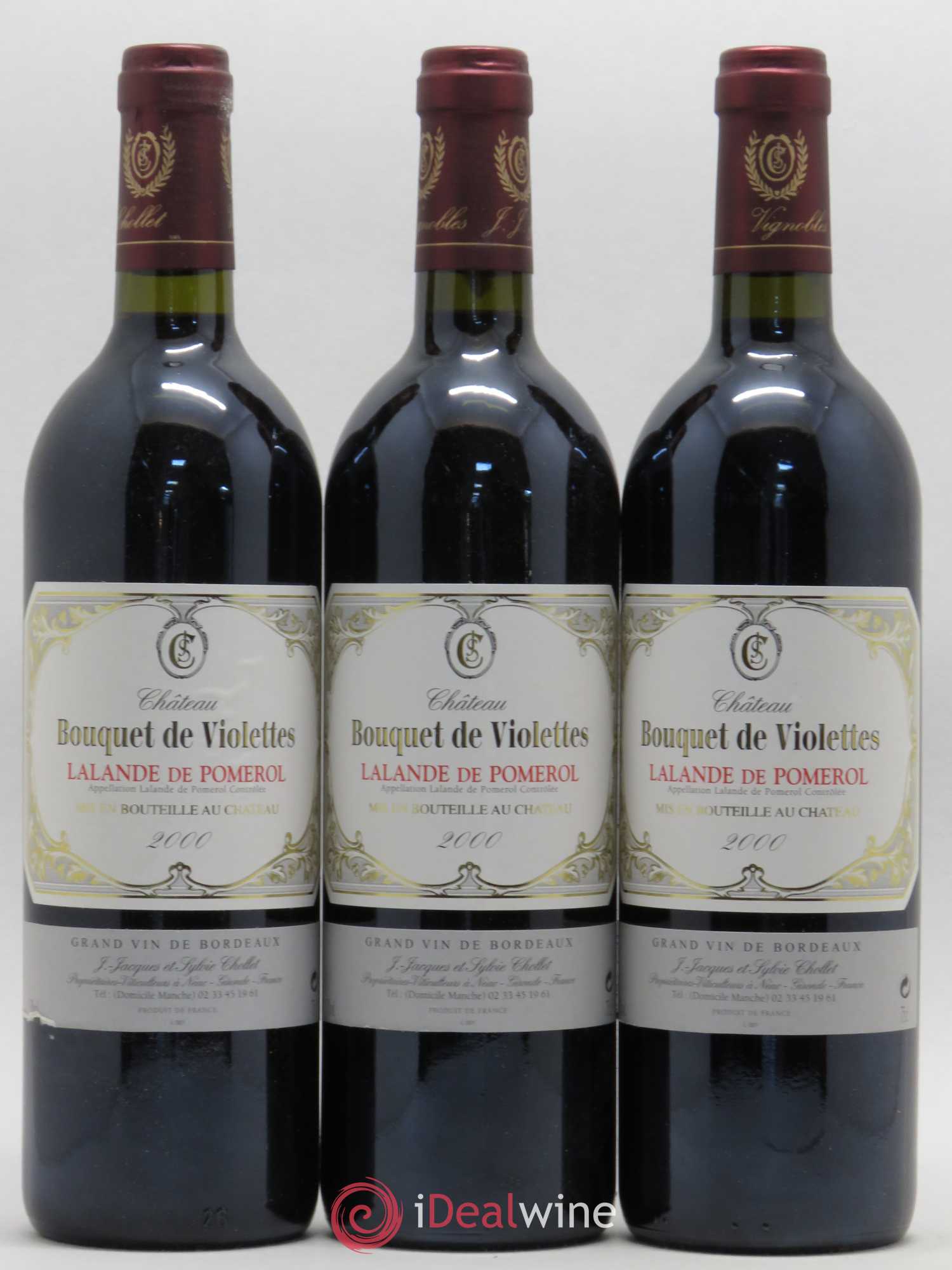 Lalande-de-Pomerol Château Bouquet de Violette 2000 - Posten von 6 Flaschen - 1