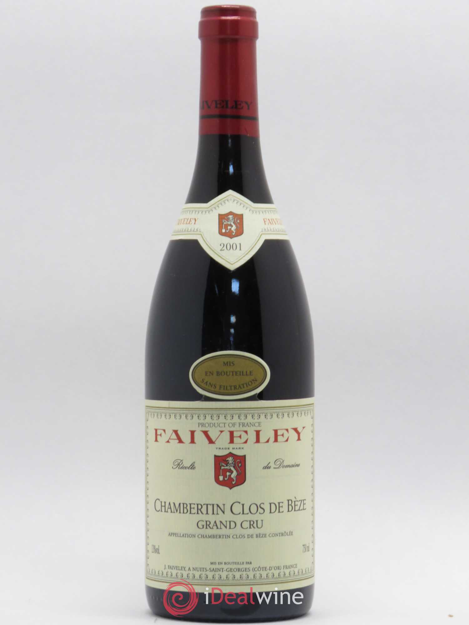 Chambertin Clos de Bèze Grand Cru Faiveley 2001 - Lot de 1 bouteille - 0