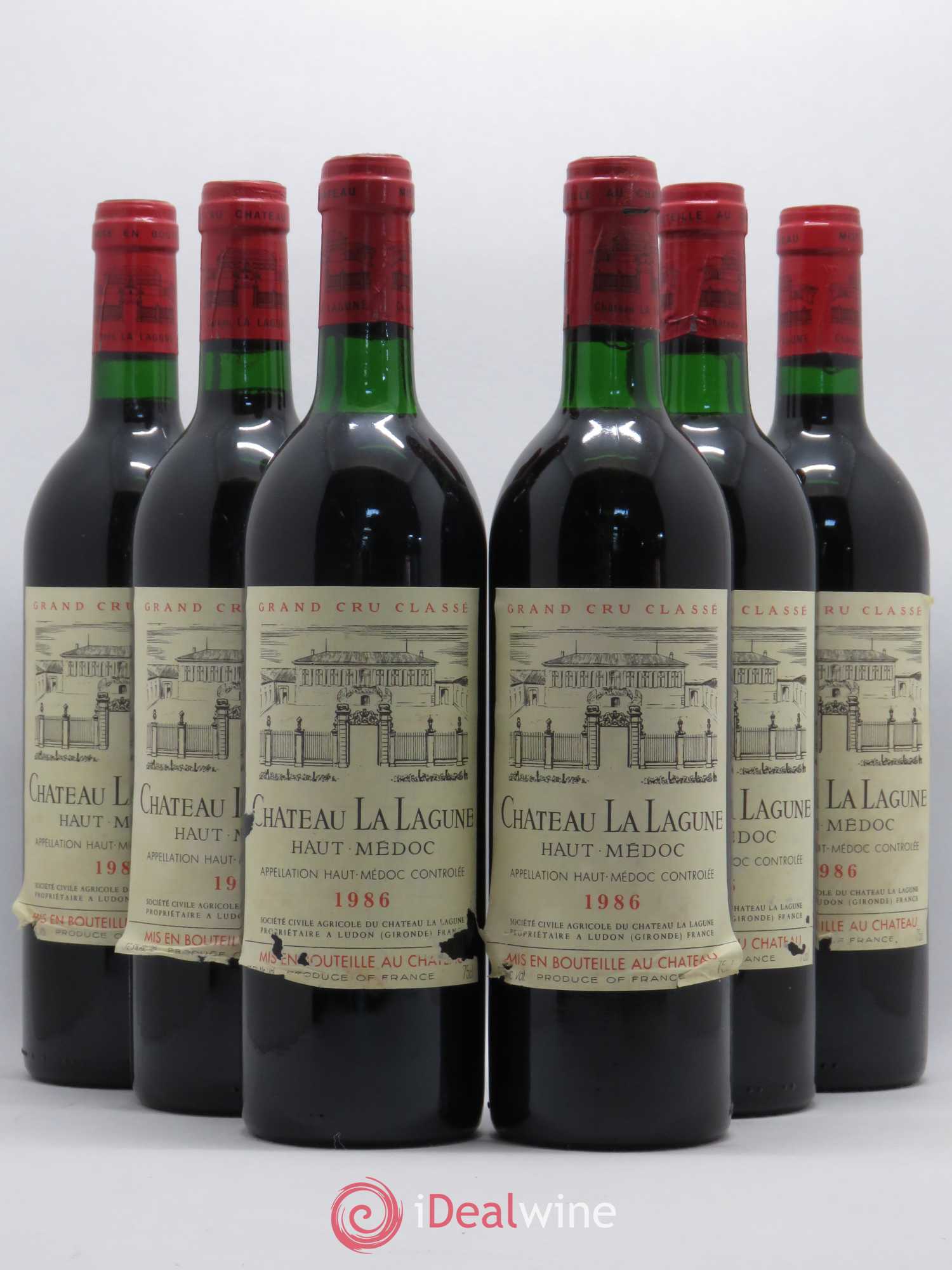 Château la Lagune 3ème Grand Cru Classé 1986 - Lot de 6 bouteilles - 0