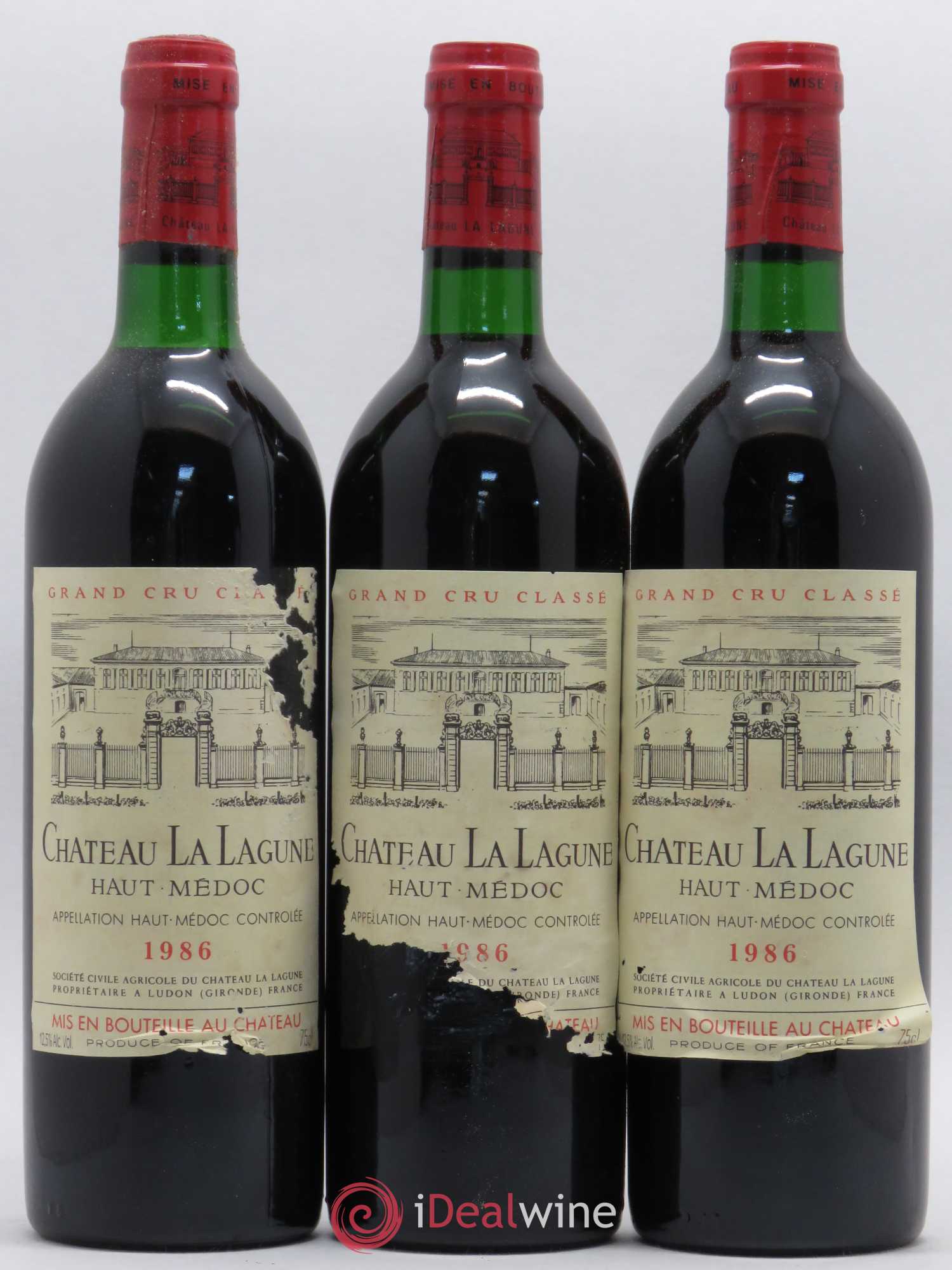 Château la Lagune 3ème Grand Cru Classé 1986 - Lot de 6 bouteilles - 1