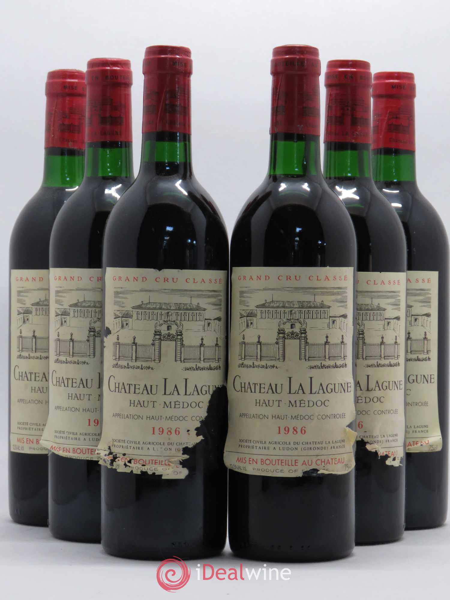 Château la Lagune 3ème Grand Cru Classé 1986 - Lot de 6 bouteilles - 0
