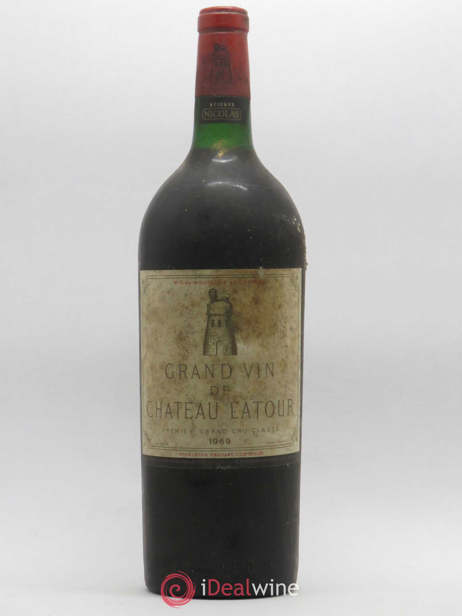 Château Latour 1er Grand Cru Classé 1969 - Lot de 1 magnum - 0