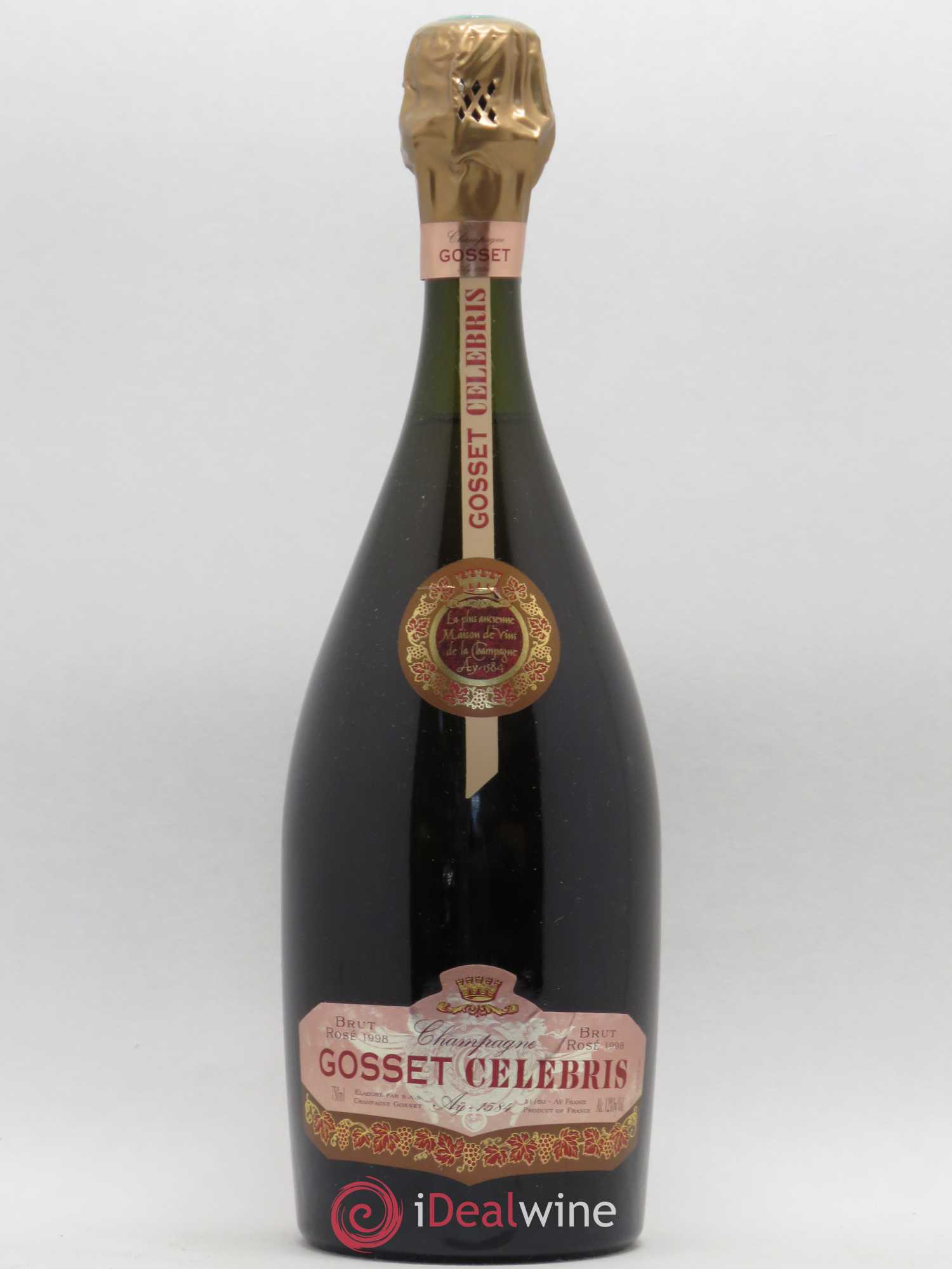 Champagne - Cuvée Célébris Gosset 1998 - Lot de 1 bouteille - 0