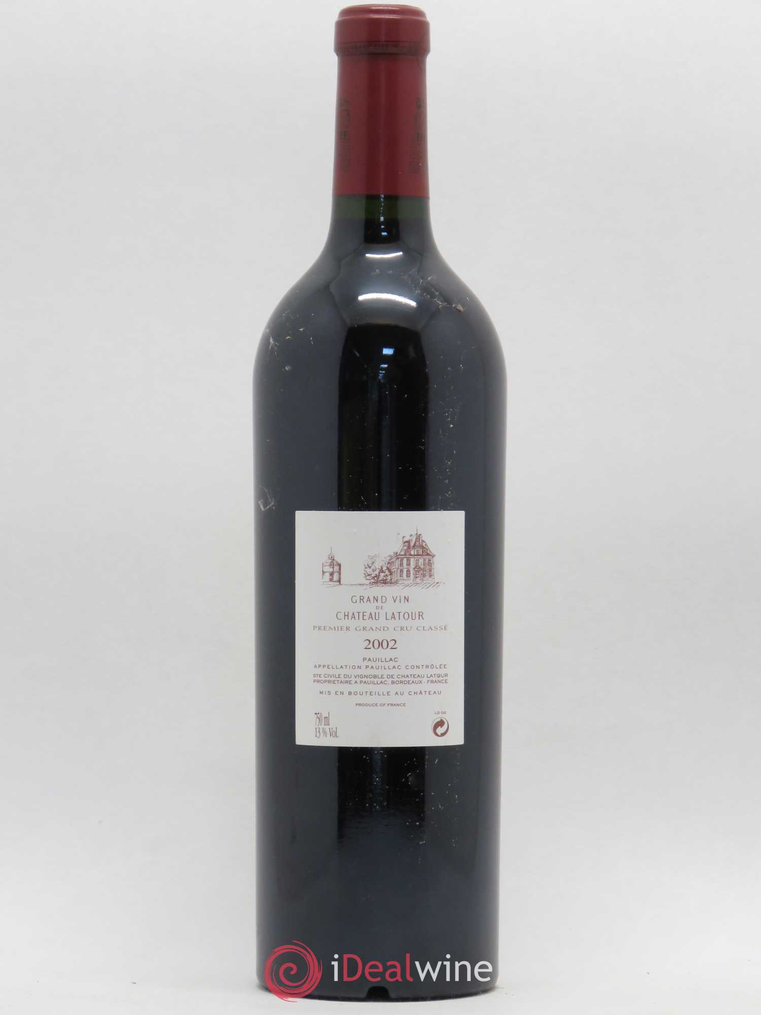 Château Latour 1er Grand Cru Classé 2002 - Lot de 1 bouteille - 1