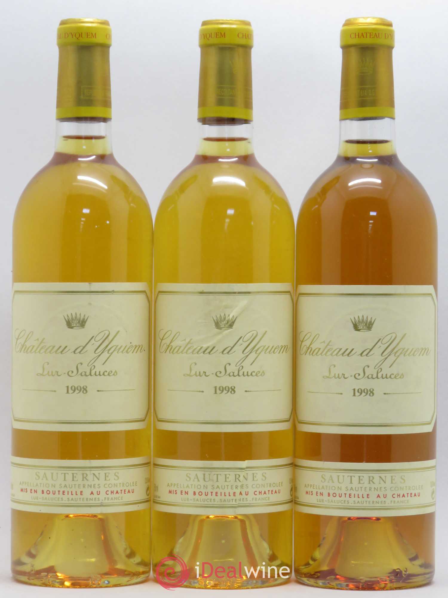 Château d' Yquem 1er Cru Classé Supérieur 1998 - Lotto di 6 bottiglie - 1