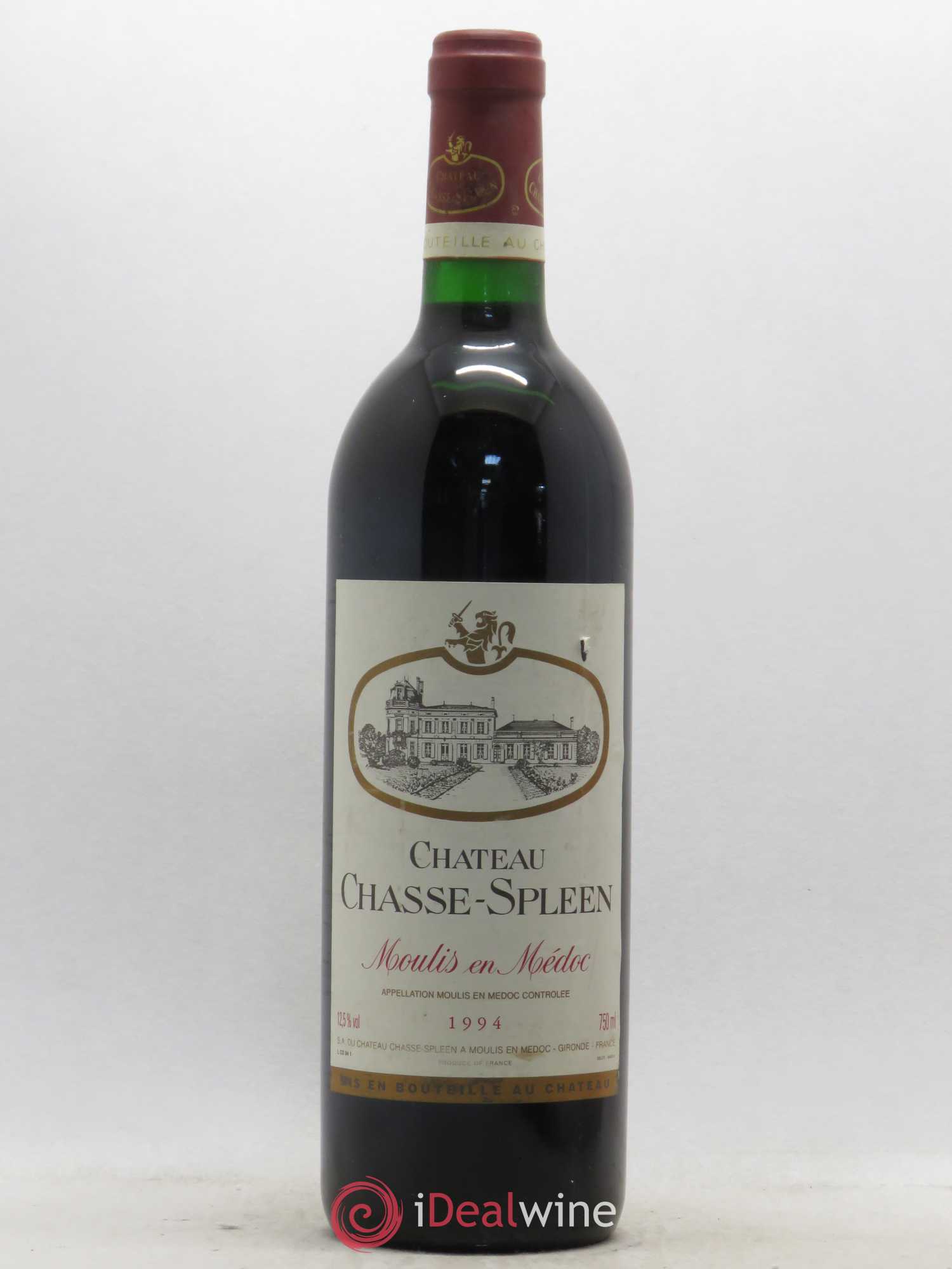 Château Chasse Spleen 1994 - Lot de 1 bouteille - 0
