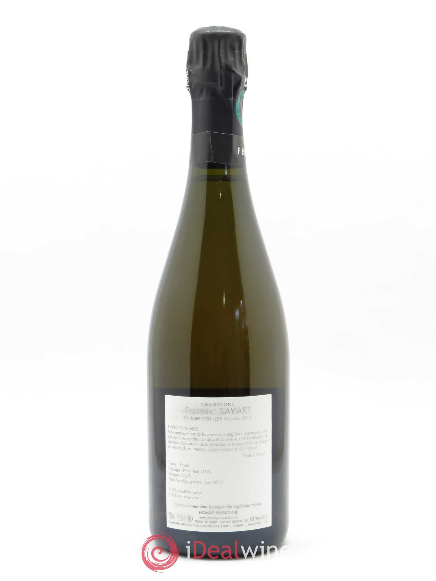 Les Noues 1er Cru Extra-Brut Savart 2015 - Lot de 1 bouteille - 1