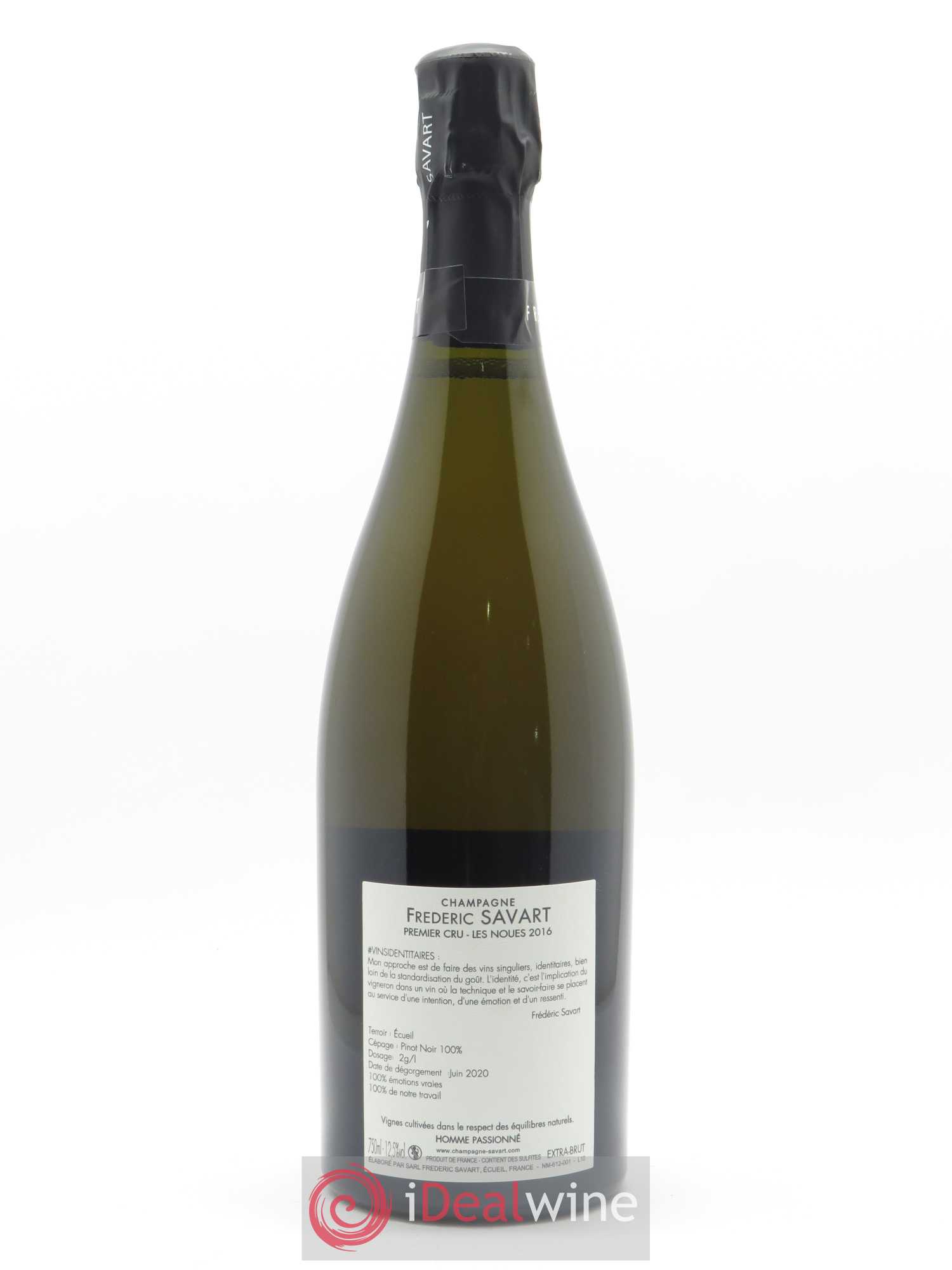 Les Noues 1er Cru Extra-Brut Savart 2016 - Lot of 1 bottle - 1