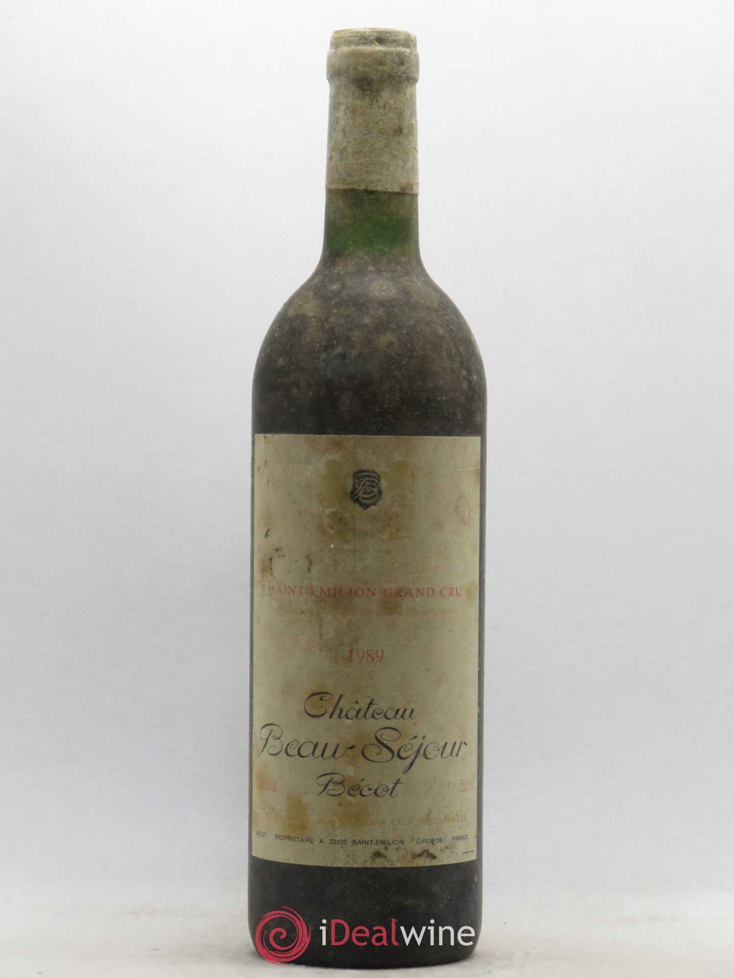 Château Beau-Séjour Bécot 1er Grand Cru Classé B 1989 - Lot de 1 bouteille - 0