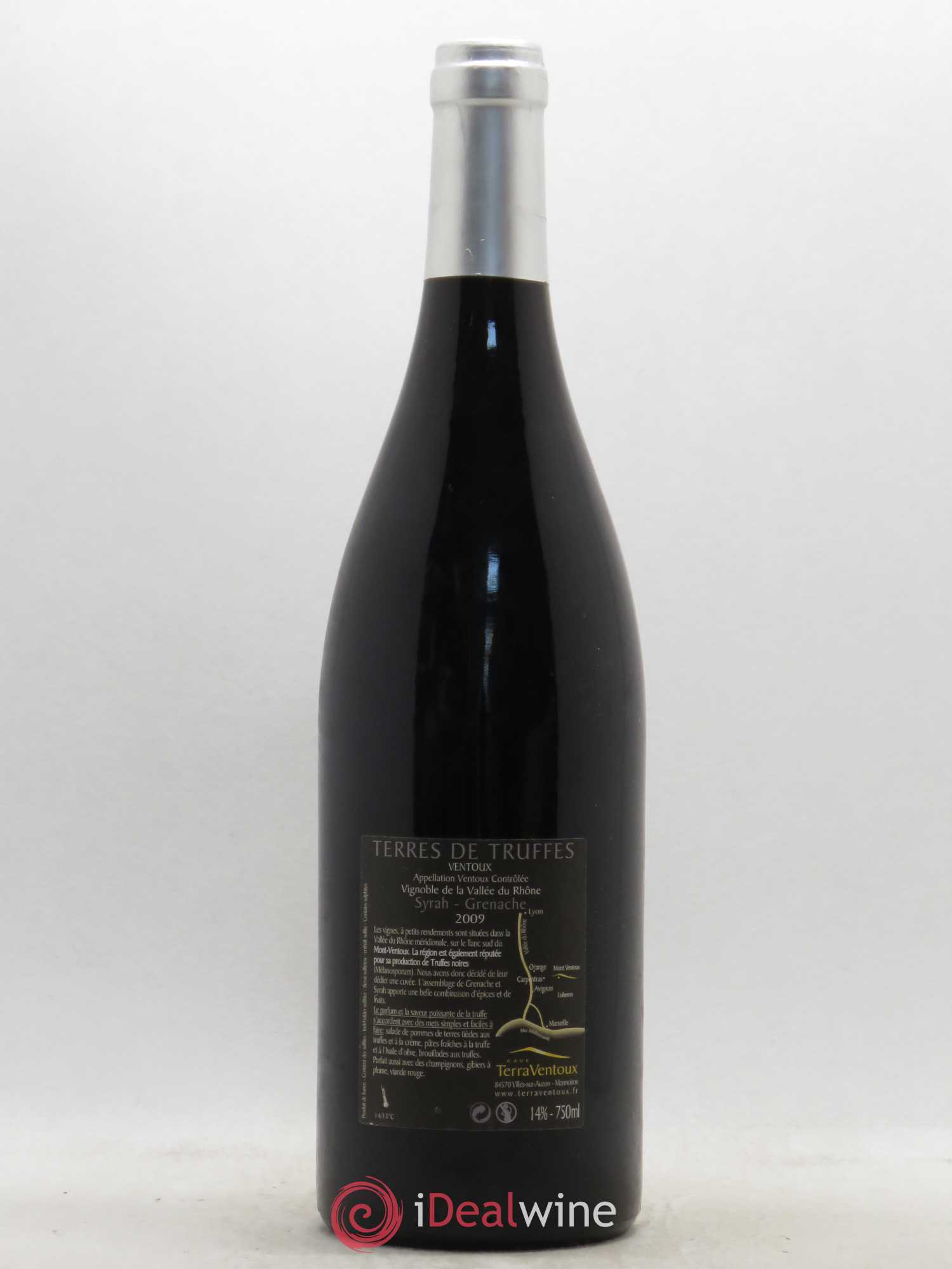 Ventoux (Côtes du Ventoux) Terres de Truffes Cave Terra (no reserve) 2009 - Lot of 1 bottle - 1