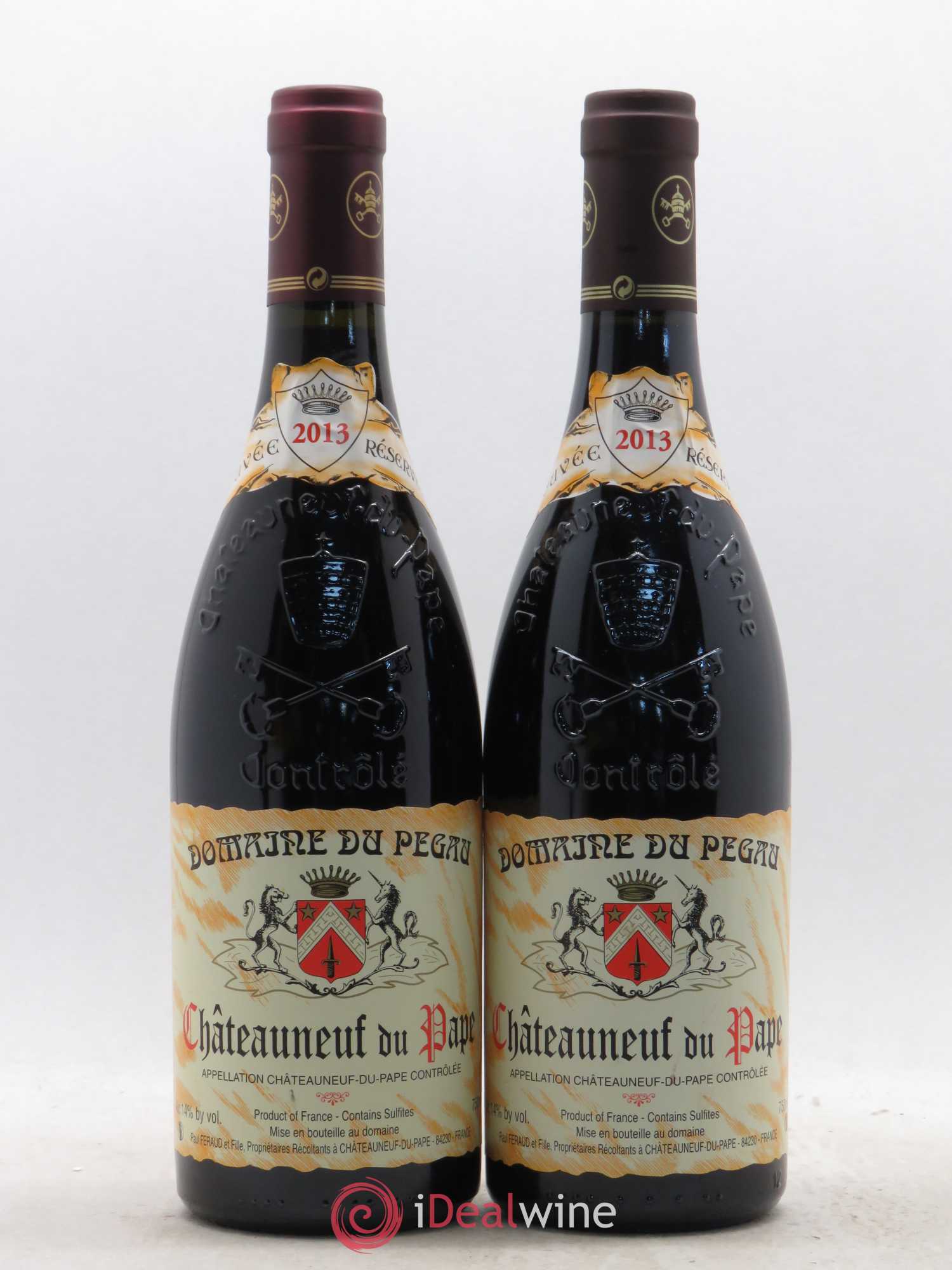 Châteauneuf-du-Pape Domaine du Pégau Cuvée Réservée Paul et Laurence Féraud 2013 - Lot de 2 bouteilles - 0