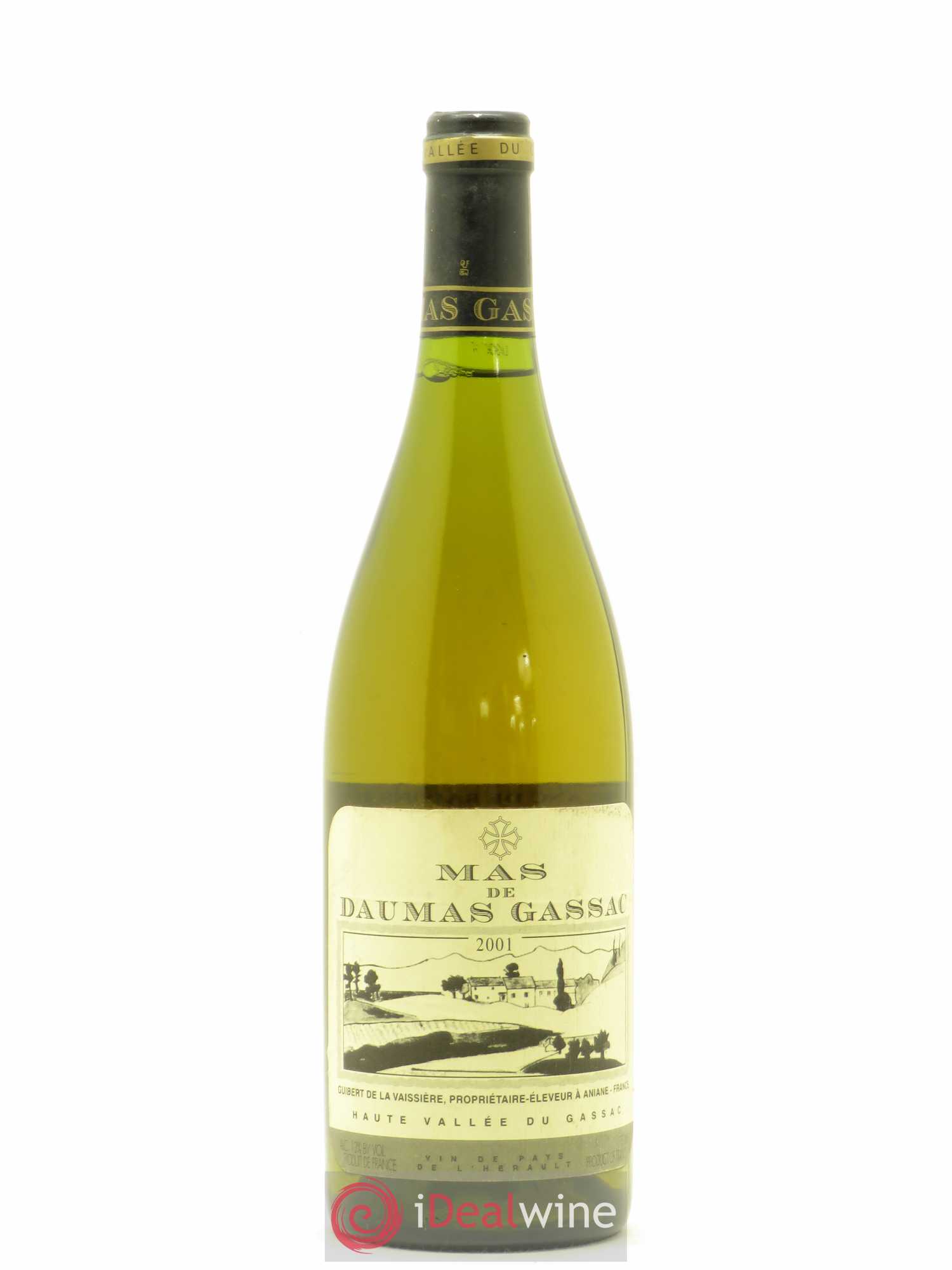 Saint-Guilhem-le-Désert - Cité d'Aniane Mas Daumas Gassac Famille Guibert de La Vaissière 2001 - Lot de 1 bouteille - 0