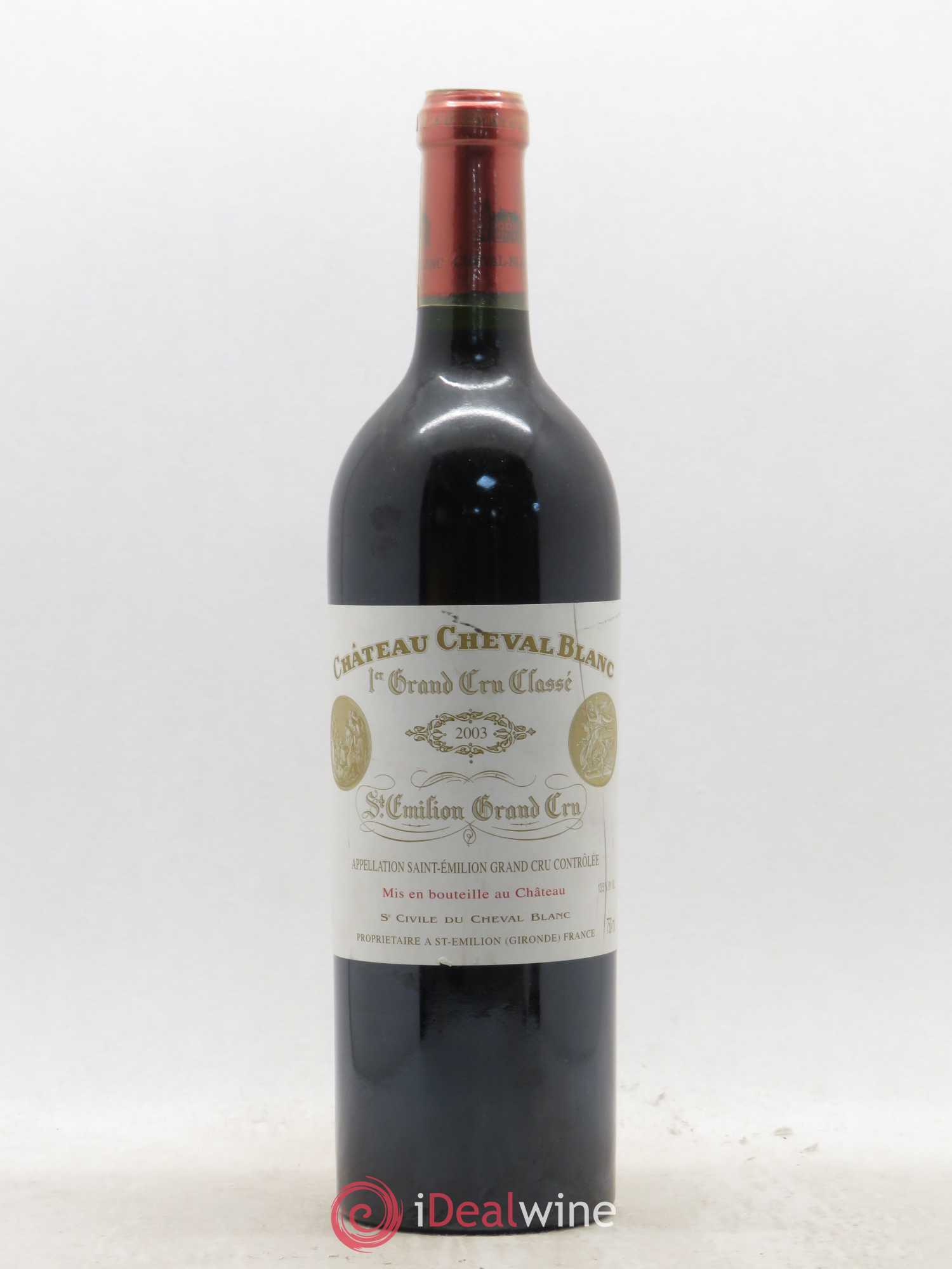 Château Cheval Blanc 1er Grand Cru Classé A 2003 - Lot de 1 bouteille - 0