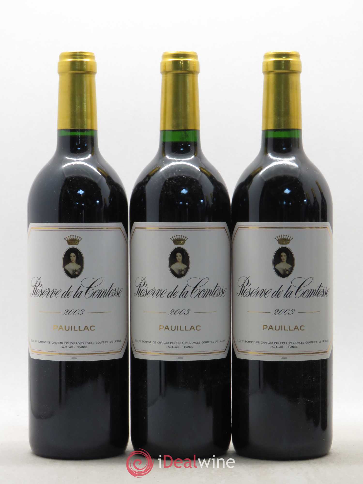 Réserve de la Comtesse Second Vin 2003 - Lot de 6 bouteilles - 1