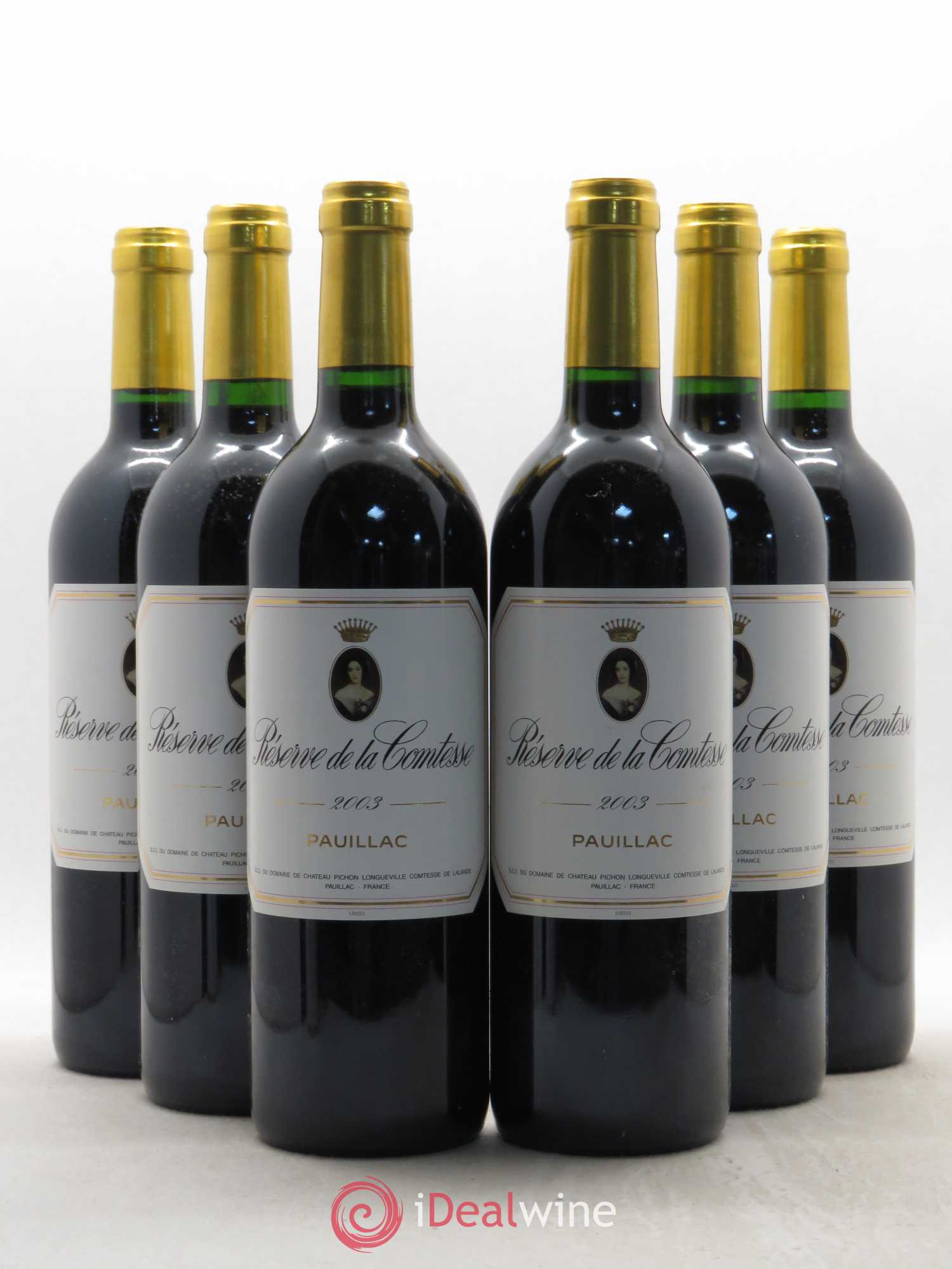 Réserve de la Comtesse Second Vin 2003 - Lot de 6 bouteilles - 0