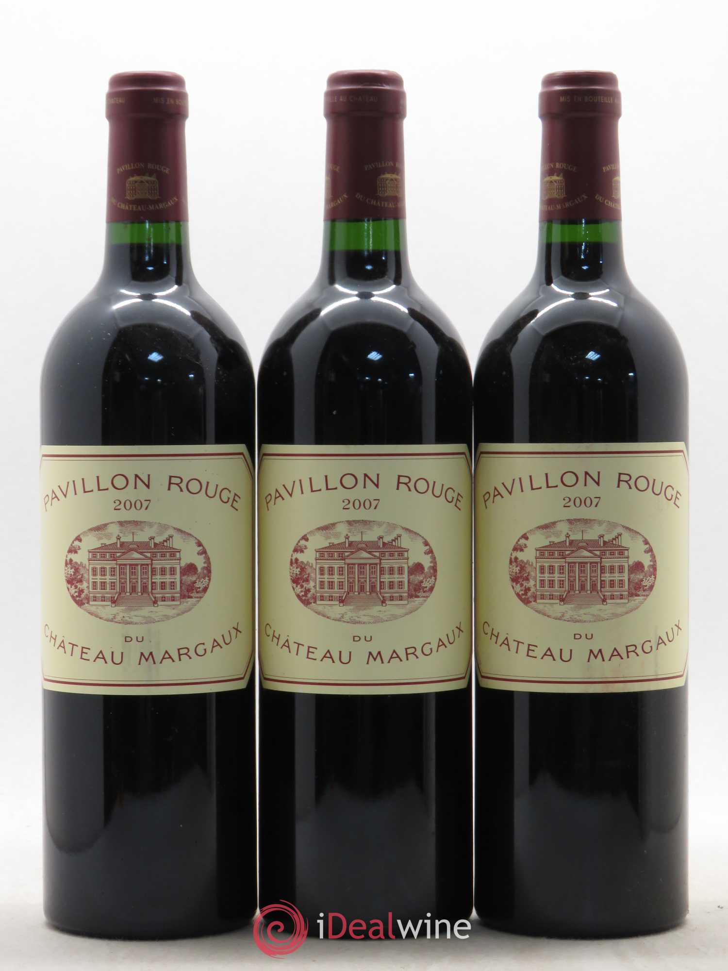 Pavillon Rouge du Château Margaux Second Vin 2007 - Lot de 3 bouteilles - 0