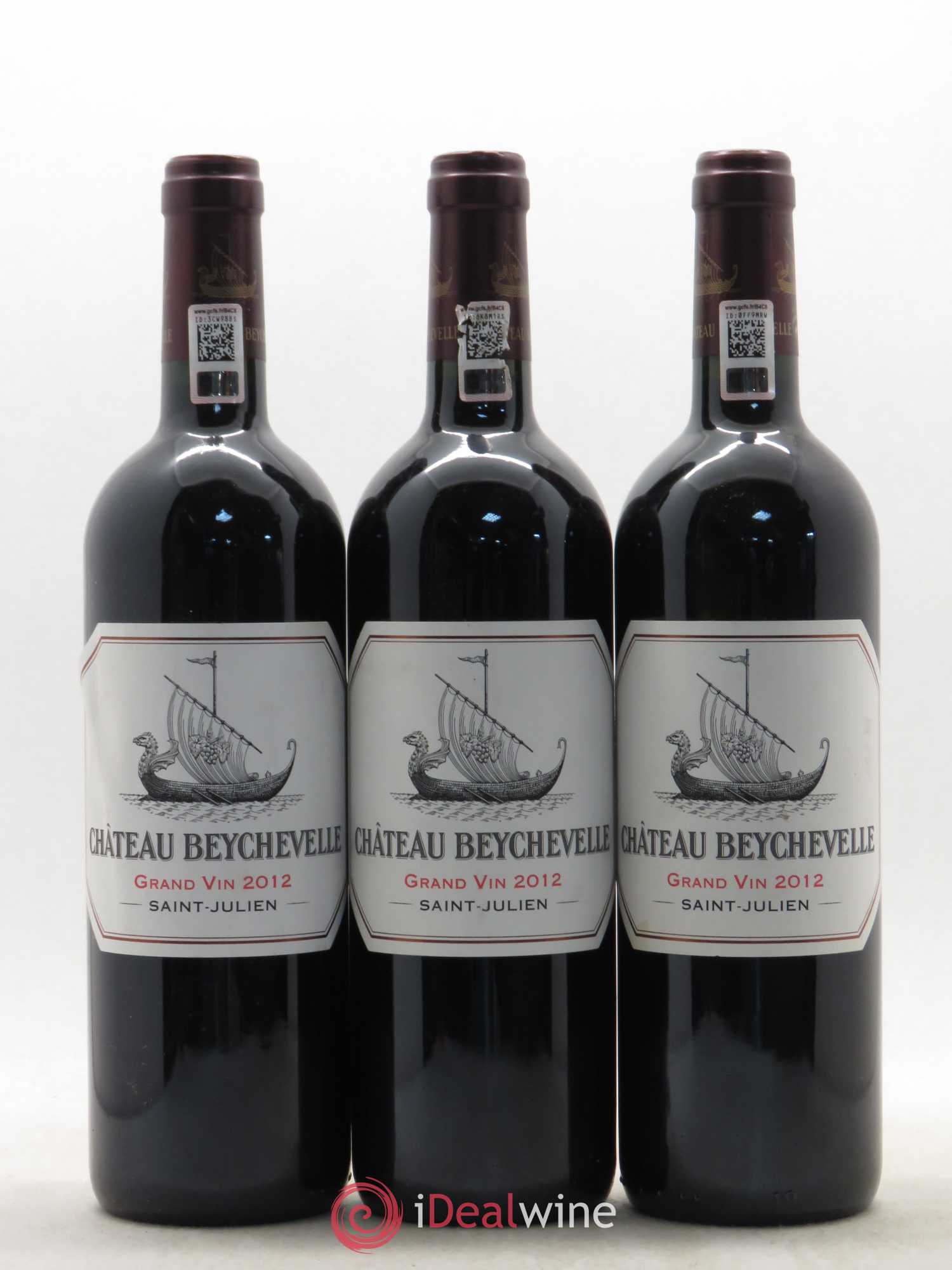 Château Beychevelle 4ème Grand Cru Classé 2012 - Lot de 3 bouteilles - 0