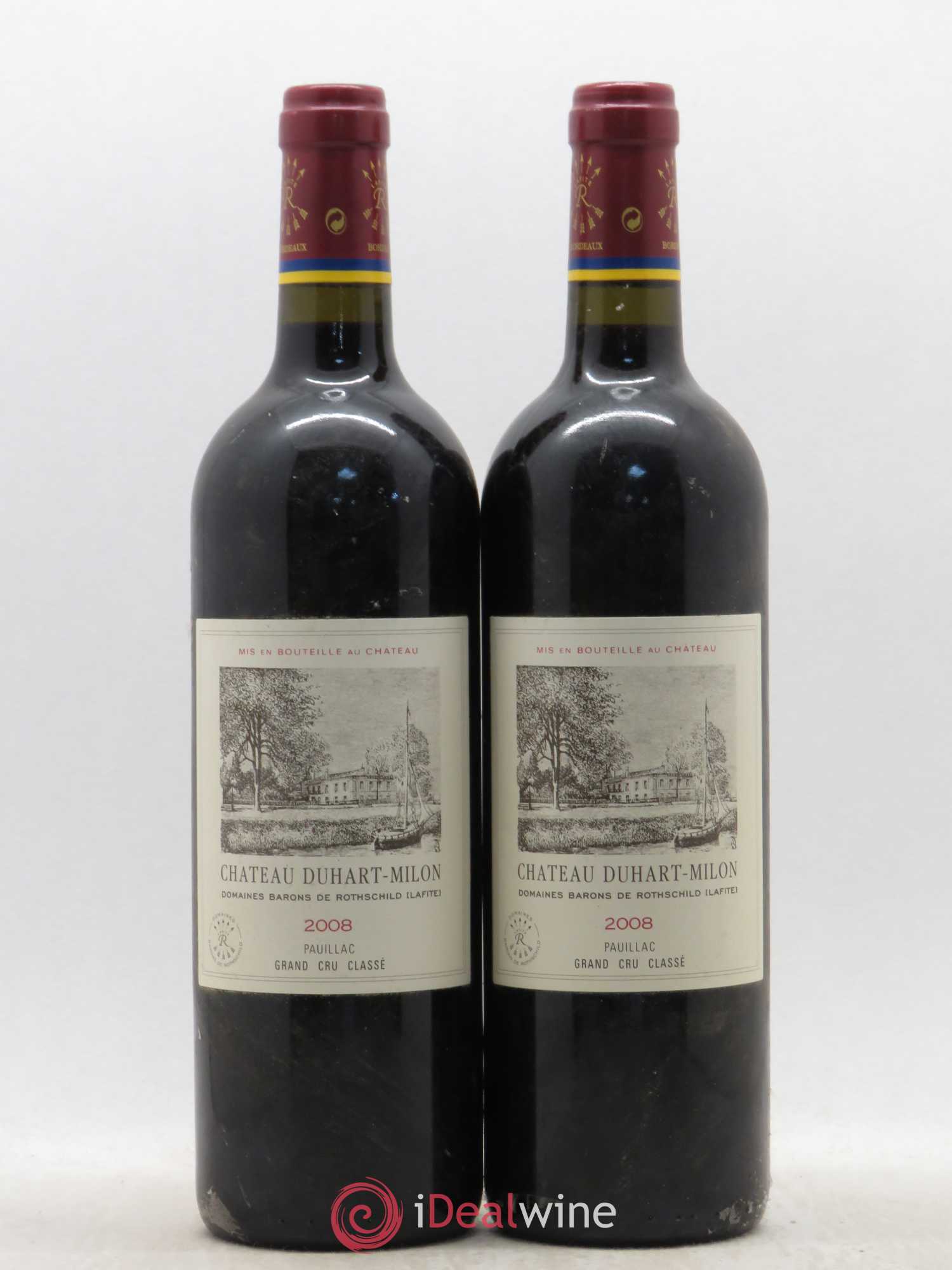 Château Duhart-Milon 4ème Grand Cru Classé 2008 - Lot de 2 bouteilles - 0