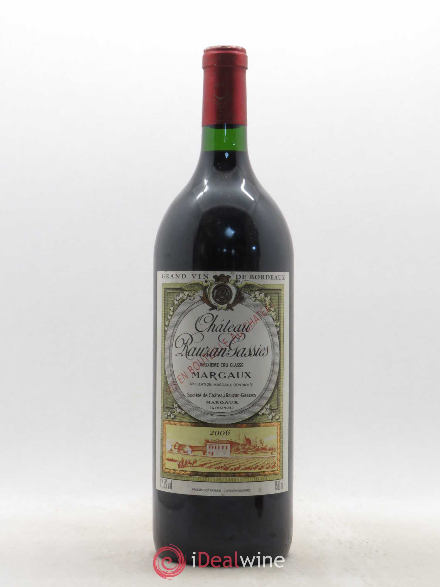 Château Rauzan-Gassies 2ème Grand Cru Classé 2006 - Lot de 1 magnum - 0