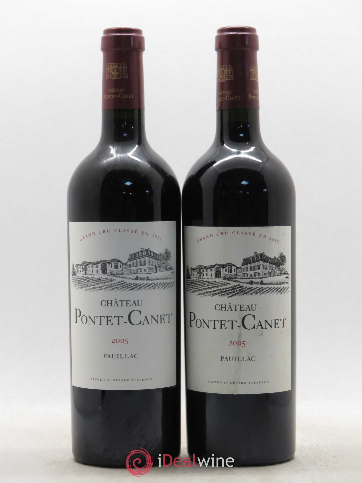 Château Pontet Canet 5ème Grand Cru Classé 2005 - Lot de 2 bouteilles - 0