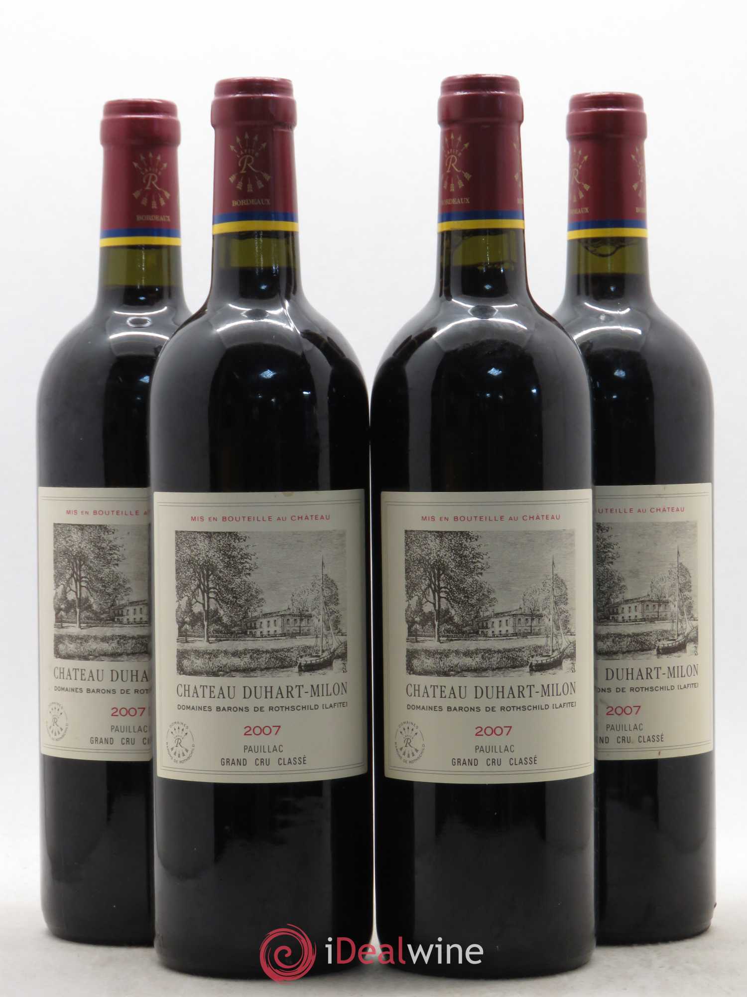 Château Duhart-Milon 4ème Grand Cru Classé 2007 - Lot de 4 bouteilles - 0