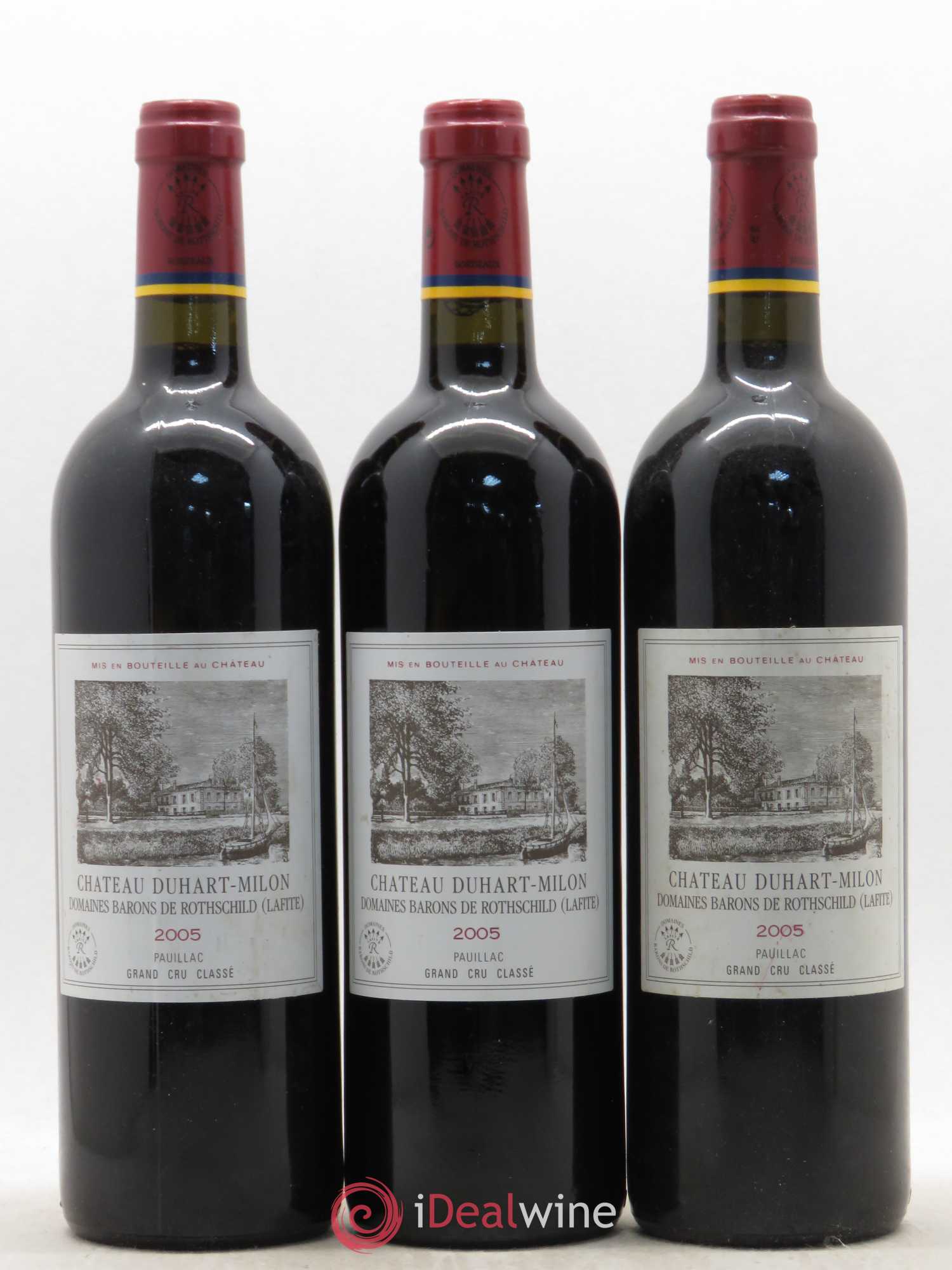 Château Duhart-Milon 4ème Grand Cru Classé 2005 - Lot de 3 bouteilles - 0