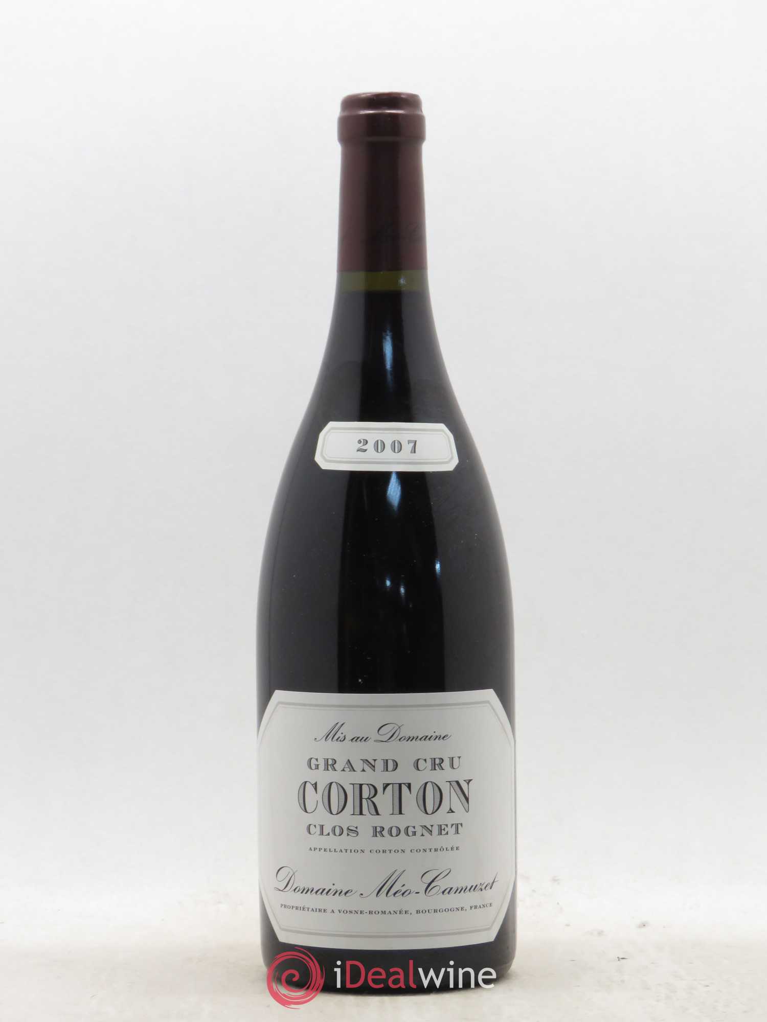 Corton Grand Cru Clos Rognet Méo-Camuzet (Domaine) 2007 - Lot de 1 bouteille - 0