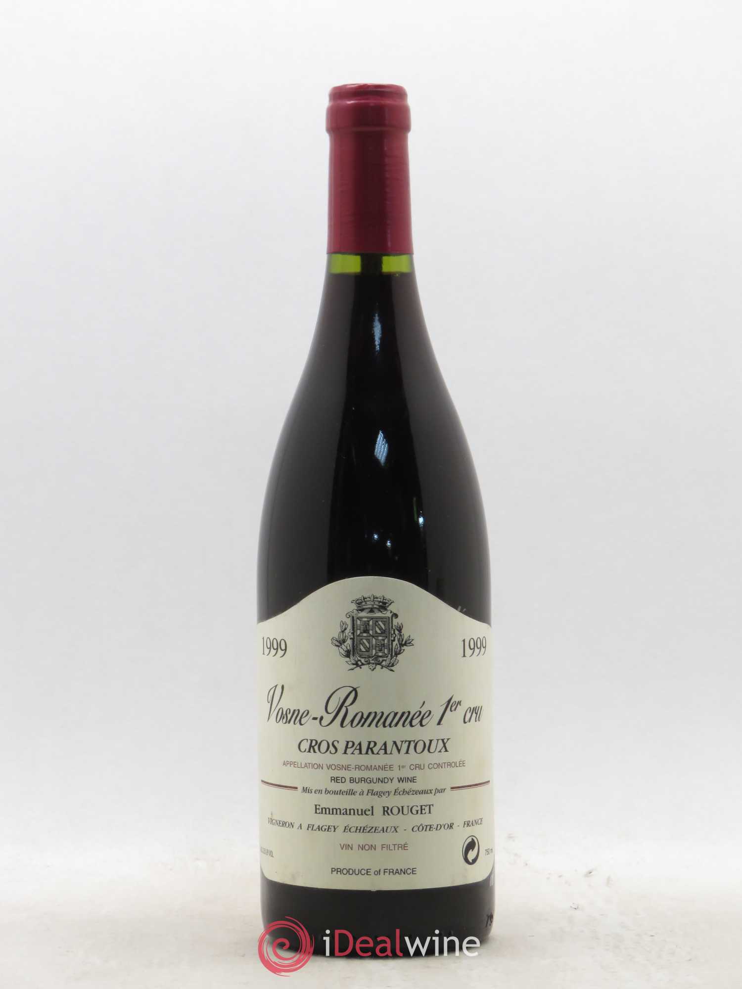 Vosne-Romanée 1er Cru Cros Parantoux Emmanuel Rouget 1999 - Lot de 1 bouteille - 0