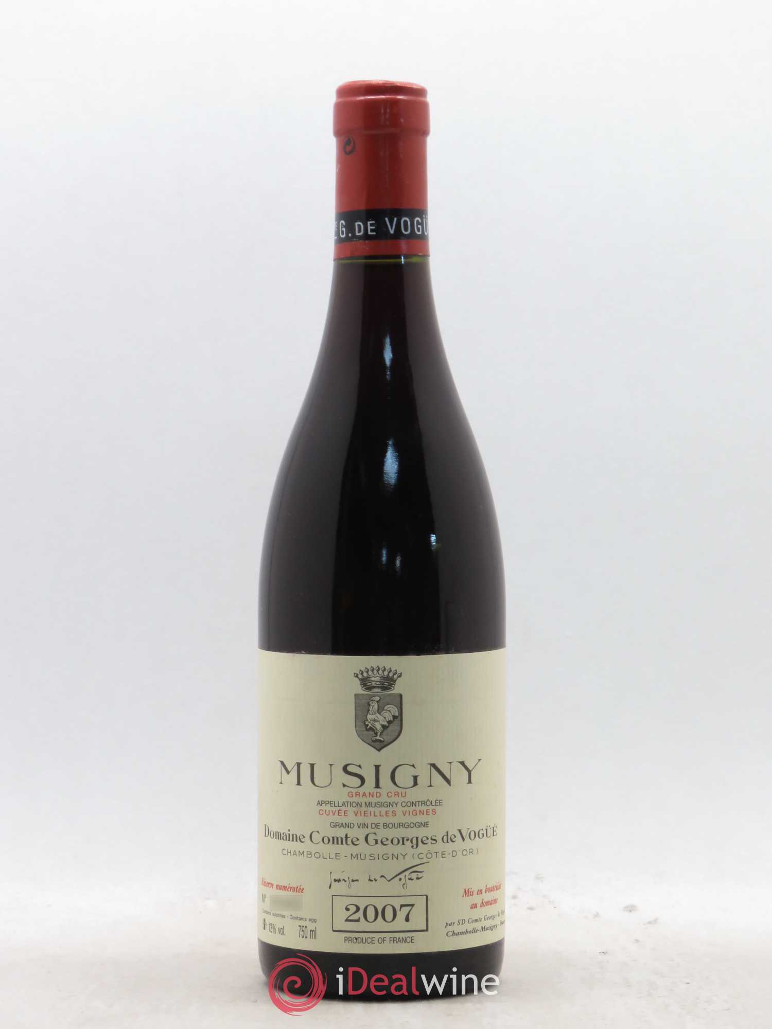 Musigny Grand Cru Cuvée Vieilles Vignes Comte Georges de Vogüé 2007 - Lot de 1 bouteille - 0