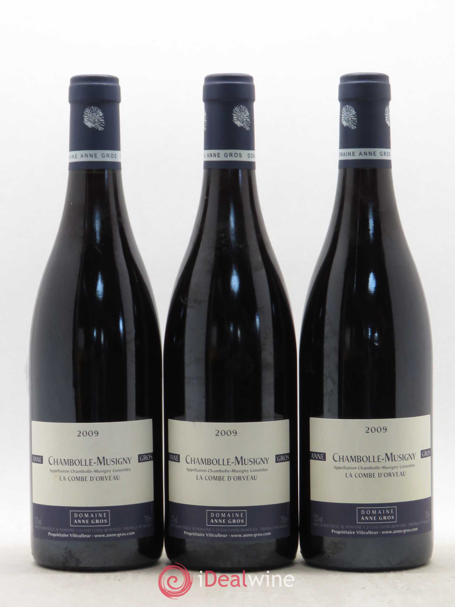 Chambolle-Musigny La Combe d'Orveau Anne Gros 2009 - Lot de 3 bouteilles - 0