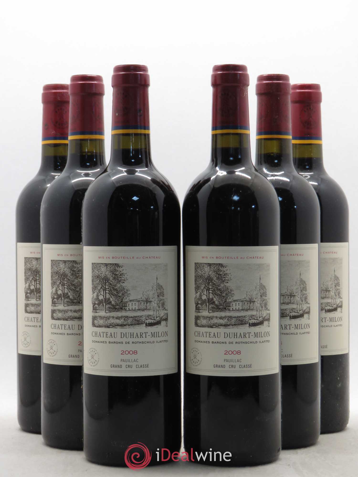 Château Duhart-Milon 4ème Grand Cru Classé 2008 - Lot de 6 bouteilles - 0