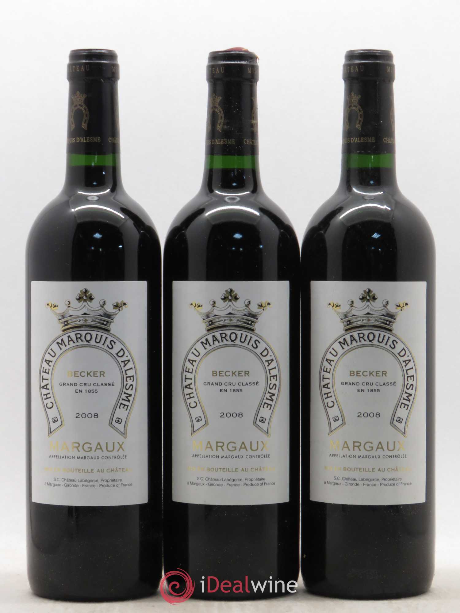 Château Marquis d'Alesme 2008 - Lot de 6 bouteilles - 1