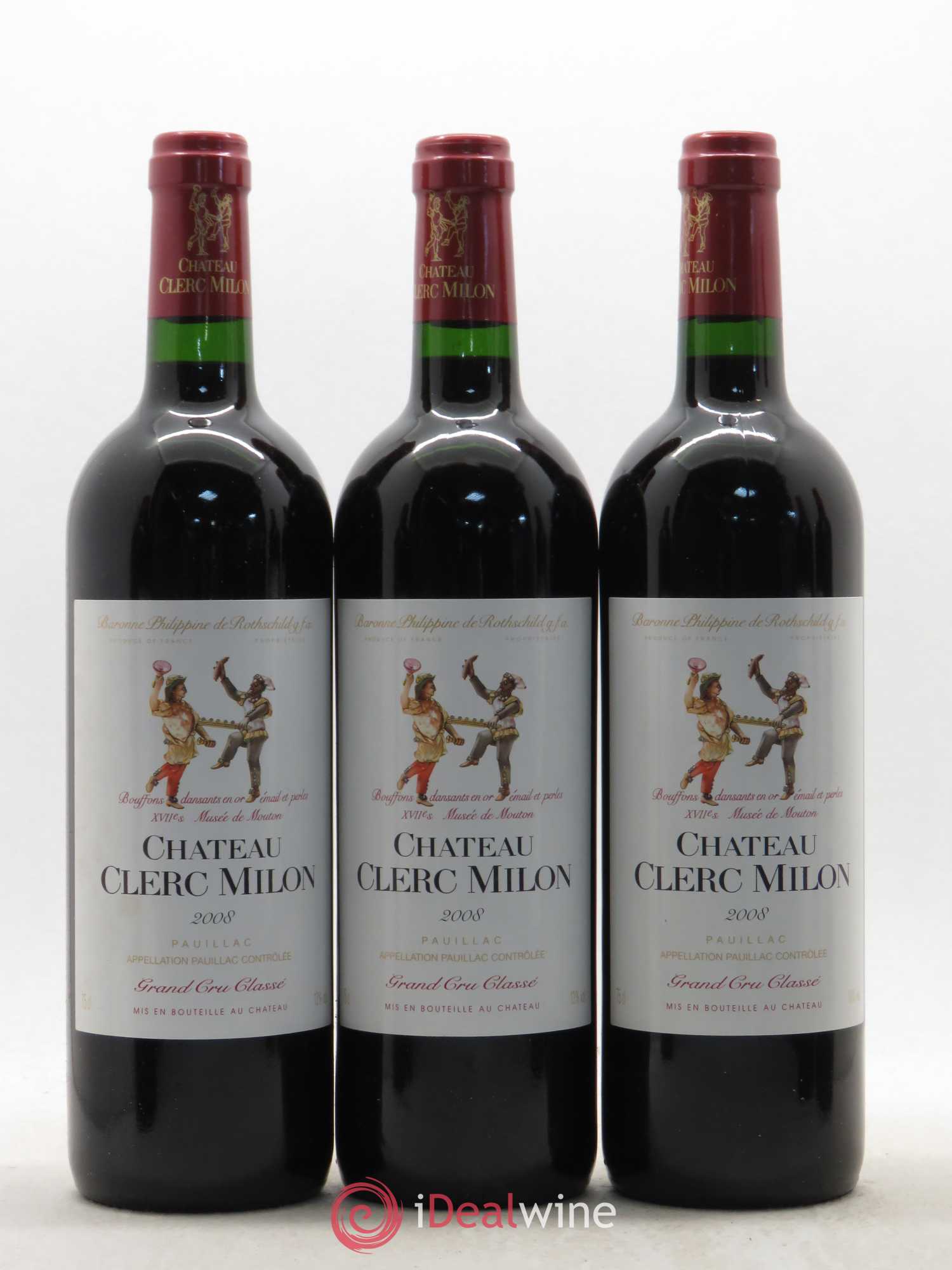 Château Clerc Milon 5ème Grand Cru Classé 2008 - Lot de 6 bouteilles - 2
