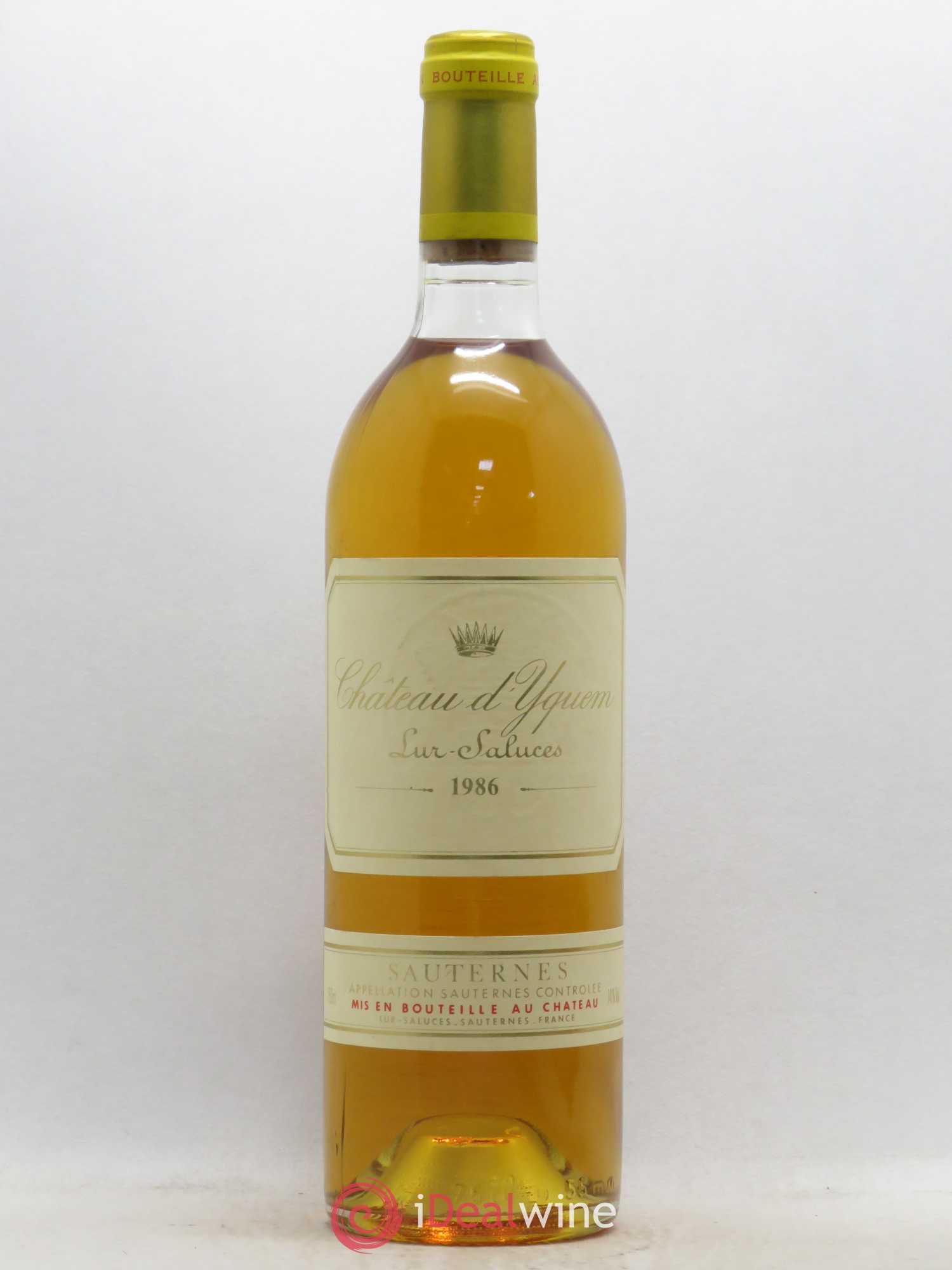Château d' Yquem 1er Cru Classé Supérieur 1986 - Lotto di 1 bottiglia - 0