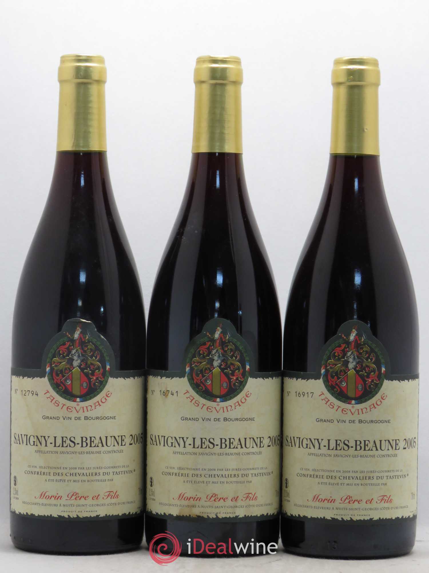 Savigny-lès-Beaune Morin Tastevinage 2005 - Posten von 6 Flaschen - 1