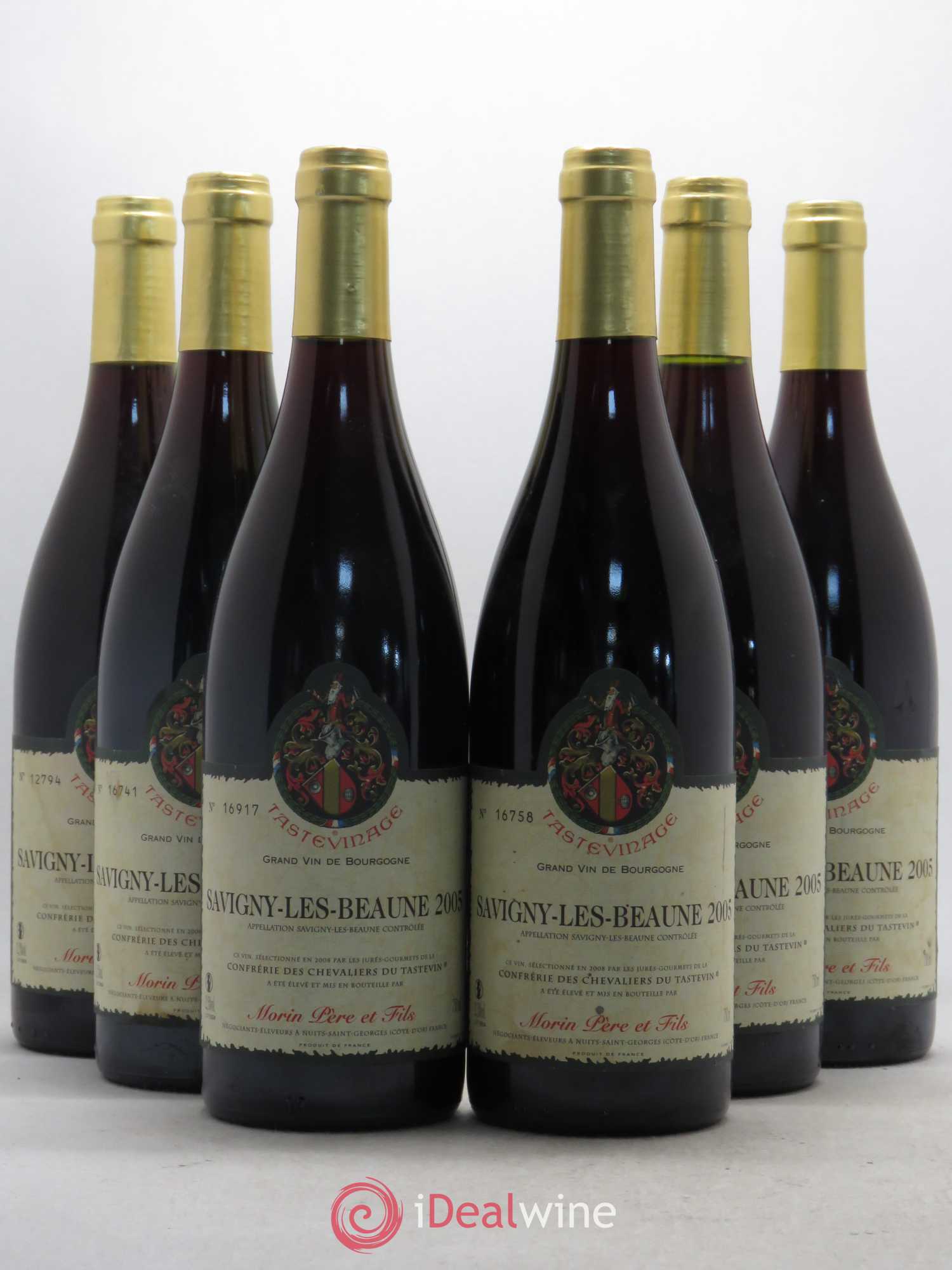 Savigny-lès-Beaune Morin Tastevinage 2005 - Posten von 6 Flaschen - 0
