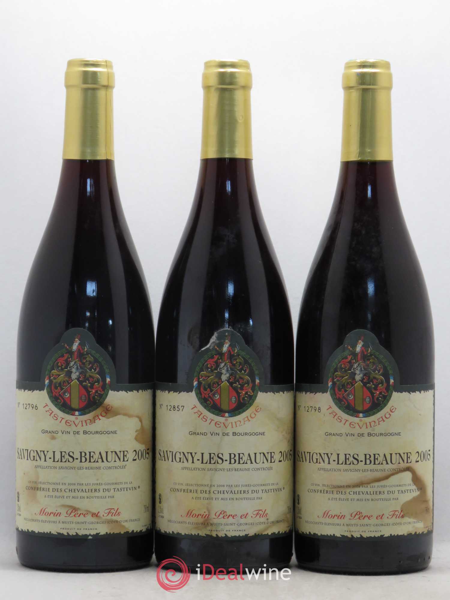 Savigny-lès-Beaune Morin Tastevinage 2005 - Lot de 3 bouteilles - 0