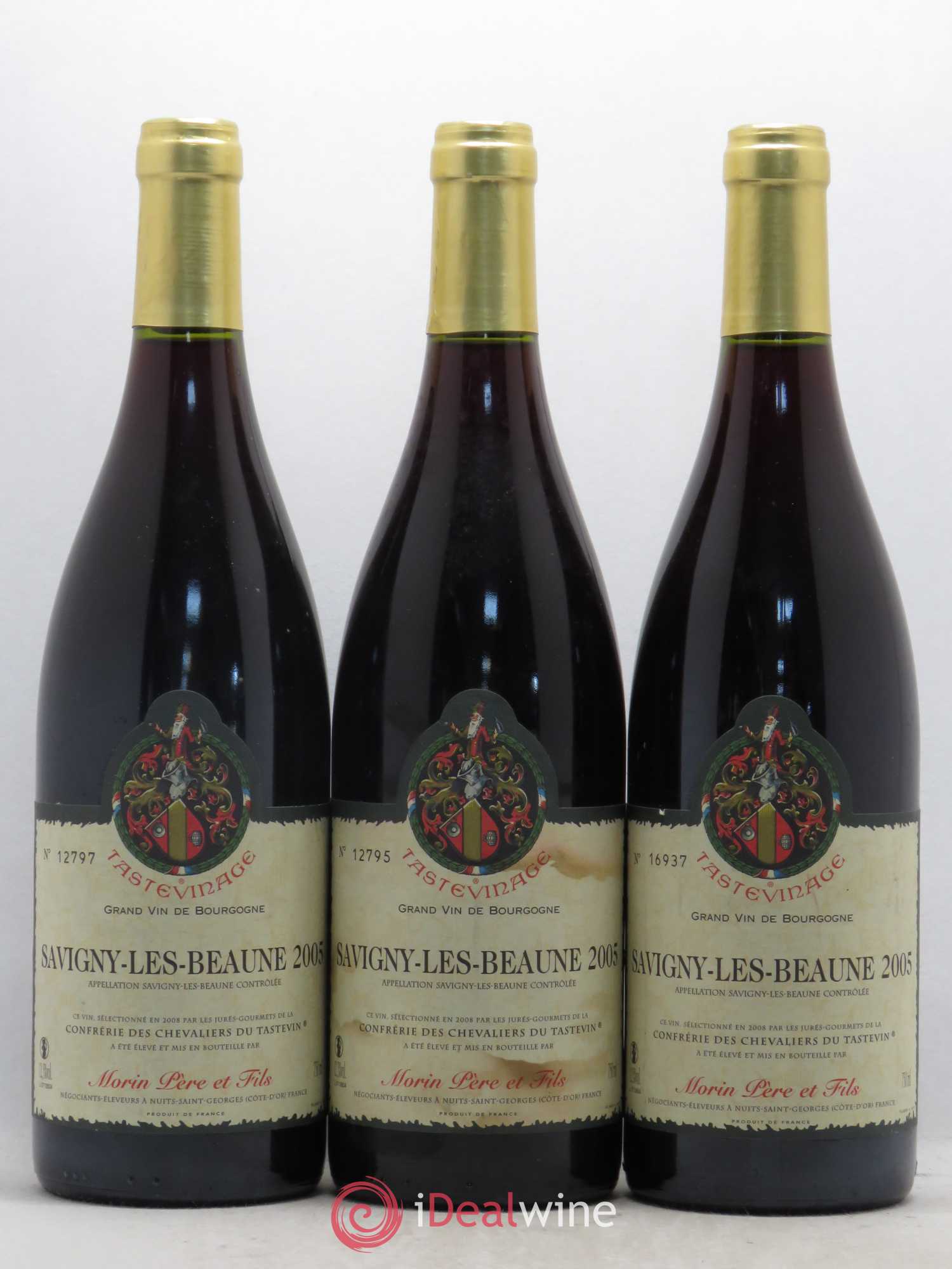 Savigny-lès-Beaune Morin Tastevinage 2005 - Posten von 3 Flaschen - 0