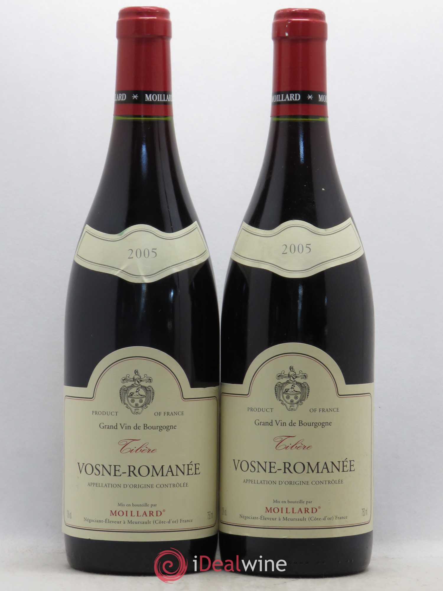 Vosne-Romanée Moillard Tibère 2005 - Lot de 2 bouteilles - 0
