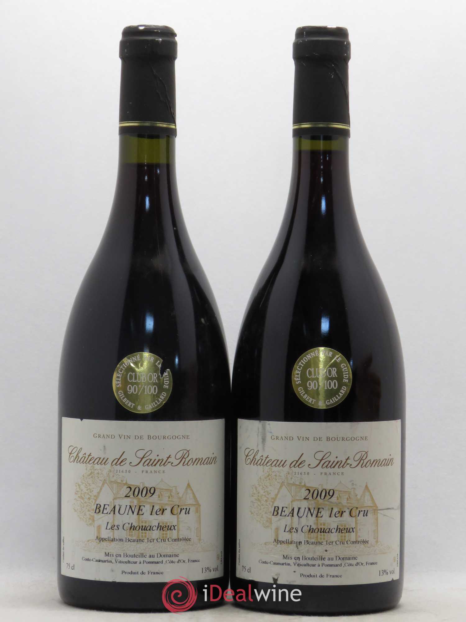 Beaune 1er Cru Les Chouacheux Château de Saint-Romain 2009 - Posten von 2 Flaschen - 0
