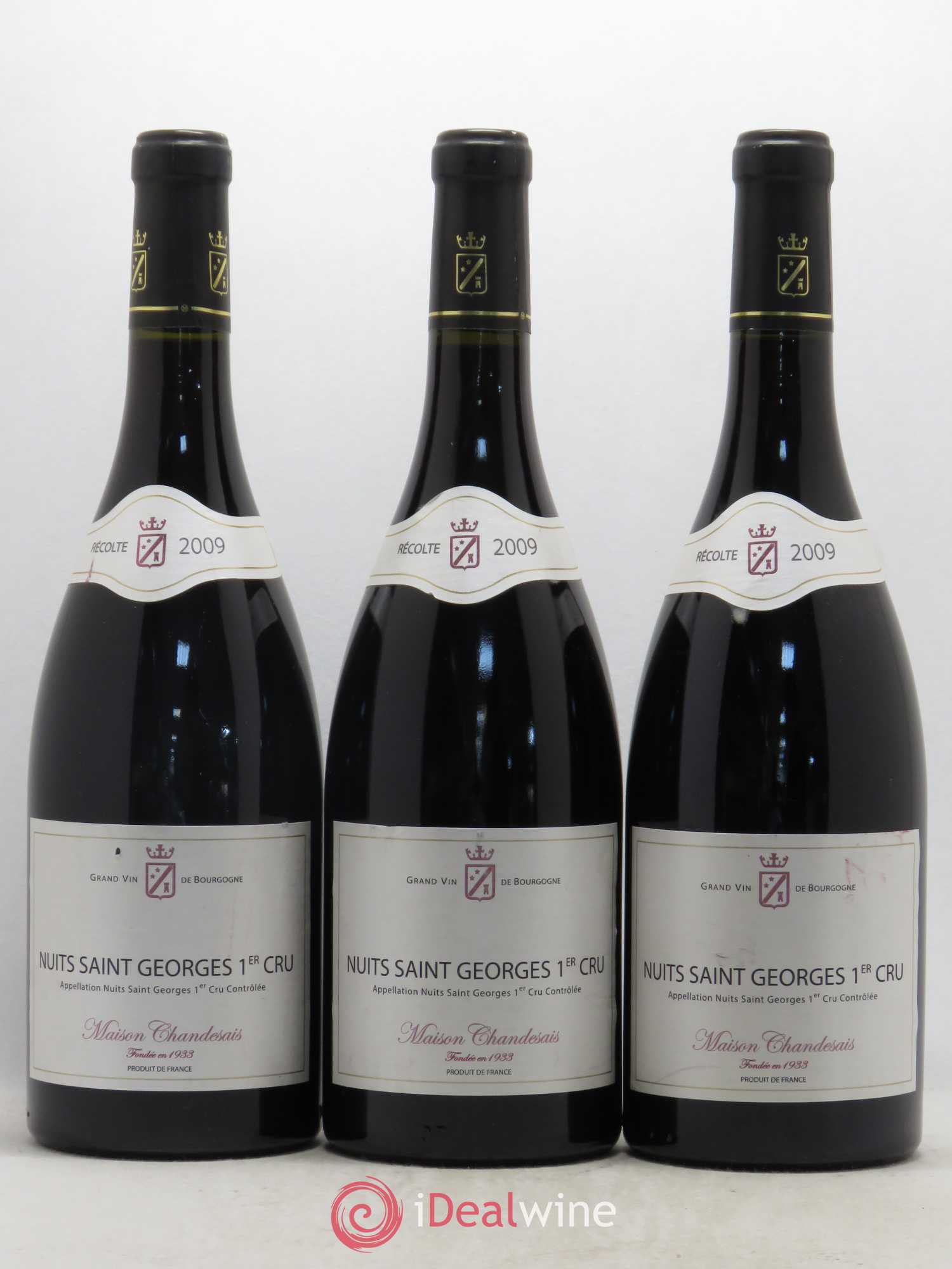 Nuits-Saint-Georges 1er Cru Chandesais 2009 - Lot de 3 bouteilles - 0
