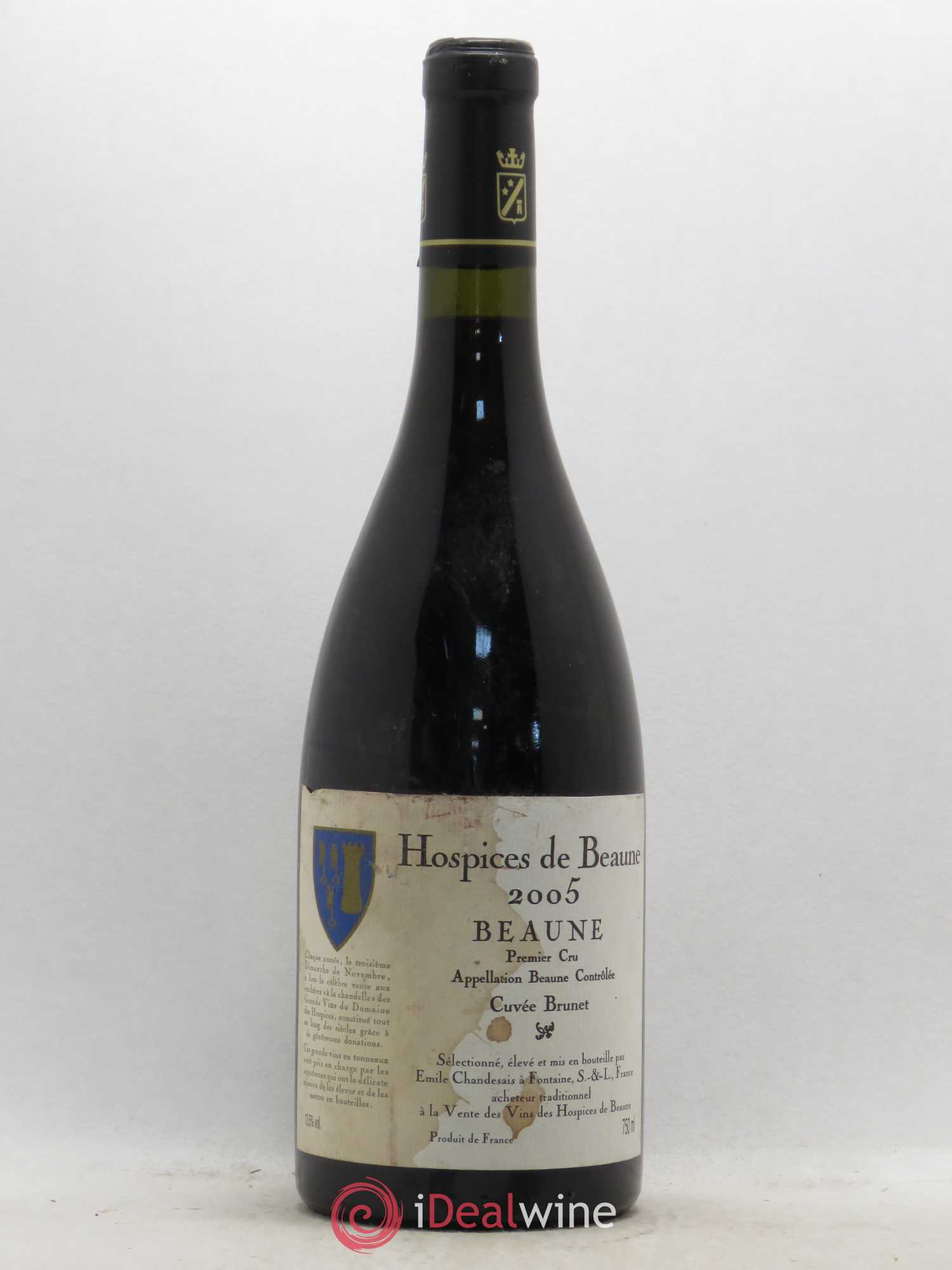 Beaune 1er Cru Hospices de Beaune Cuvée Brunet 2005 - Posten von 1 Flasche - 0