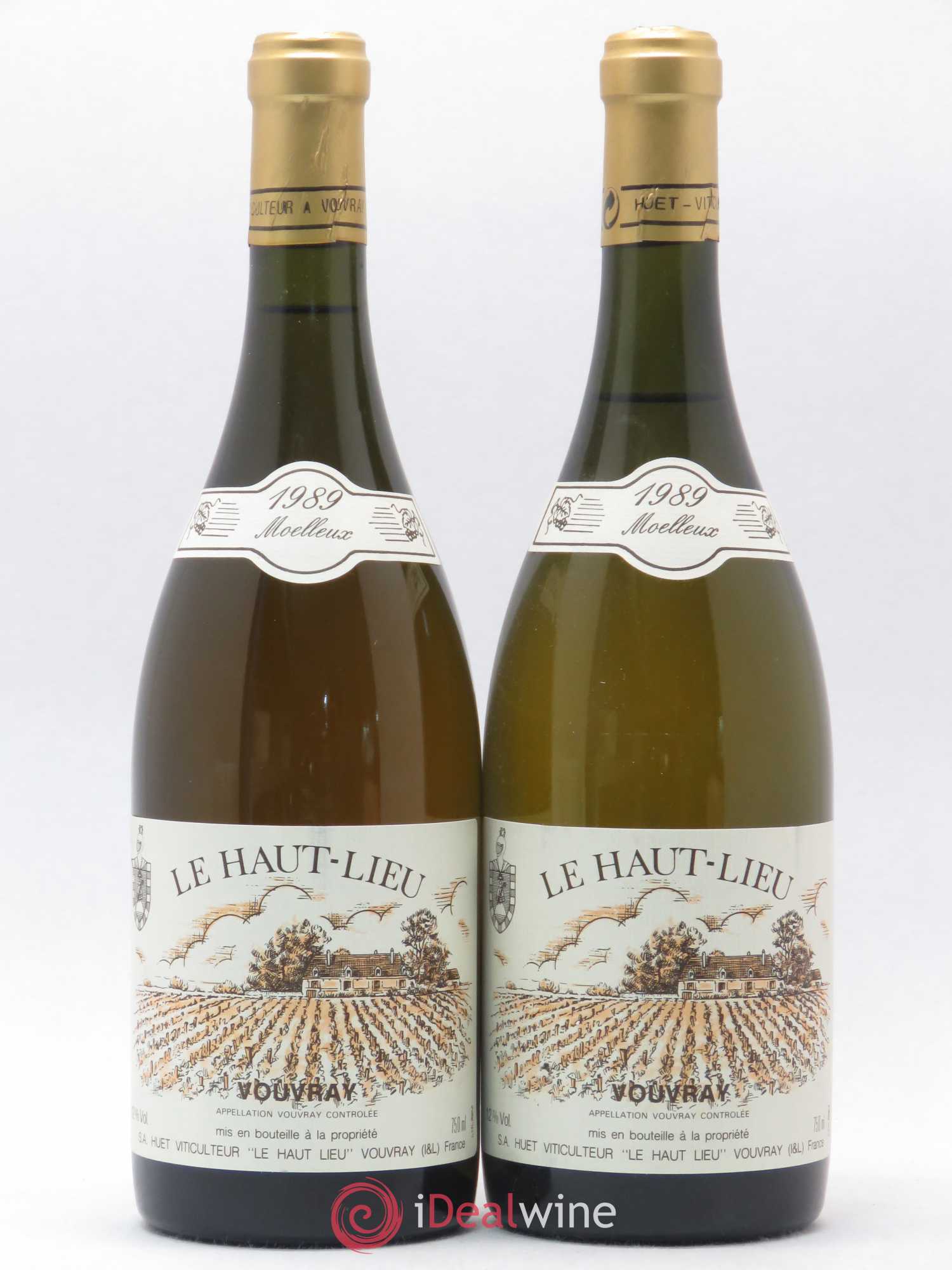 Vouvray Le Haut-Lieu Moelleux Domaine Huet 1989 - Lotto di 2 bottiglie - 0