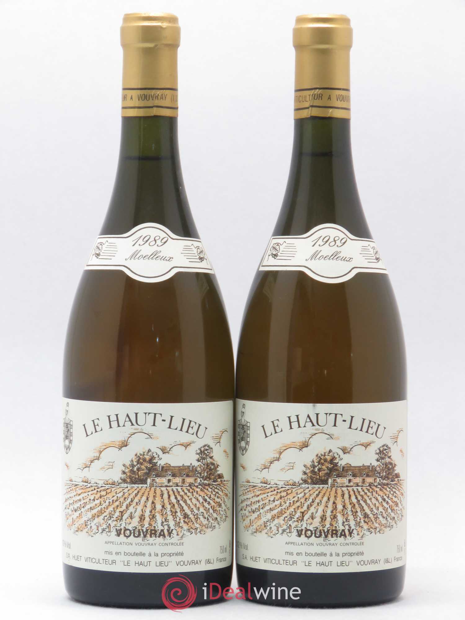 Vouvray Le Haut-Lieu Moelleux Domaine Huet 1989 - Lotto di 2 bottiglie - 0